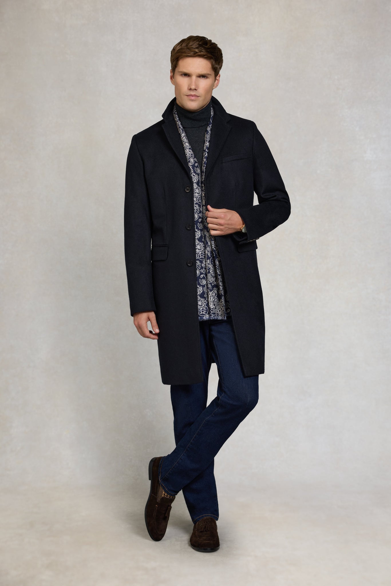 The Cheltenham Coat (Soft Navy)