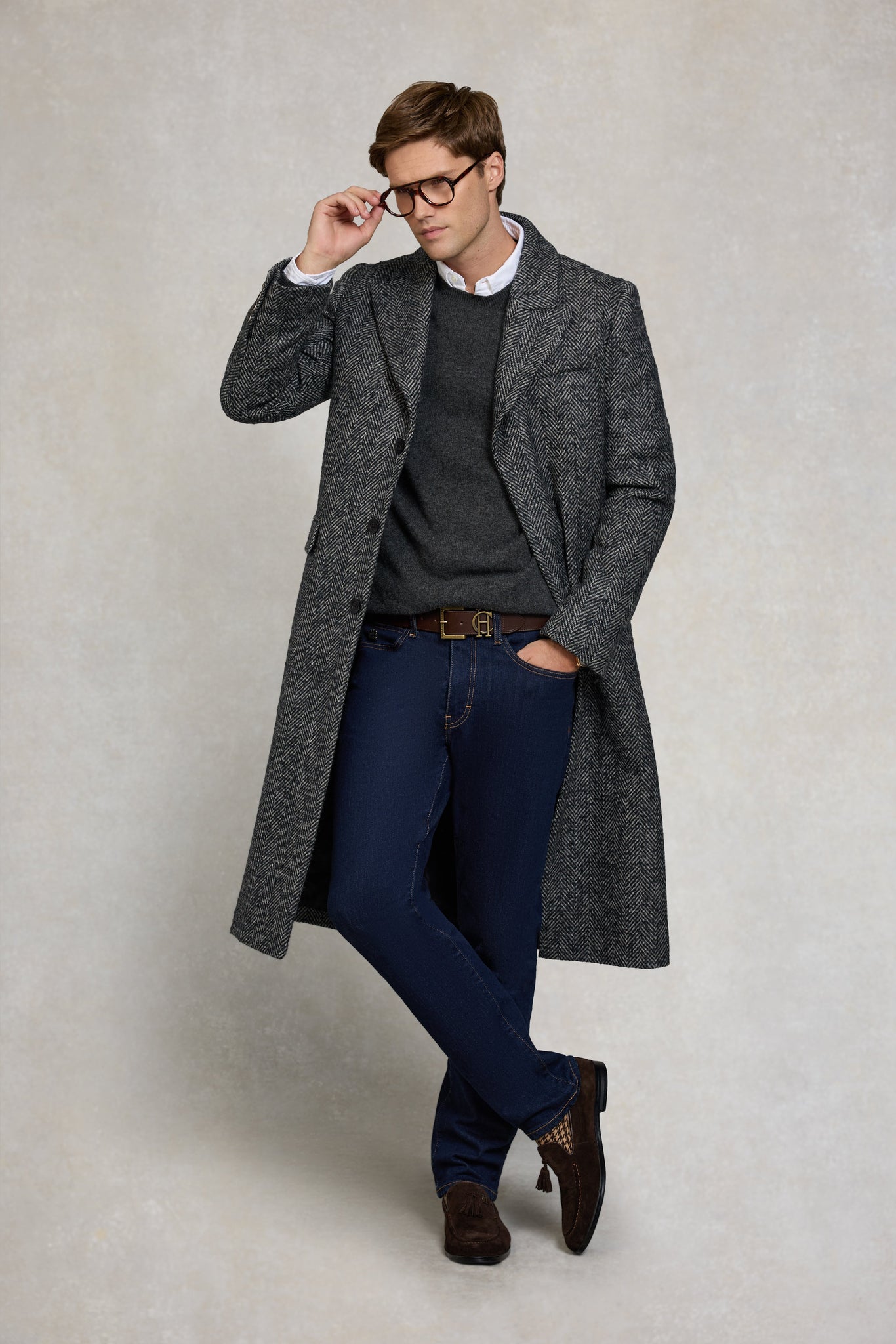 Byron Crew Neck Knit (Charcoal)