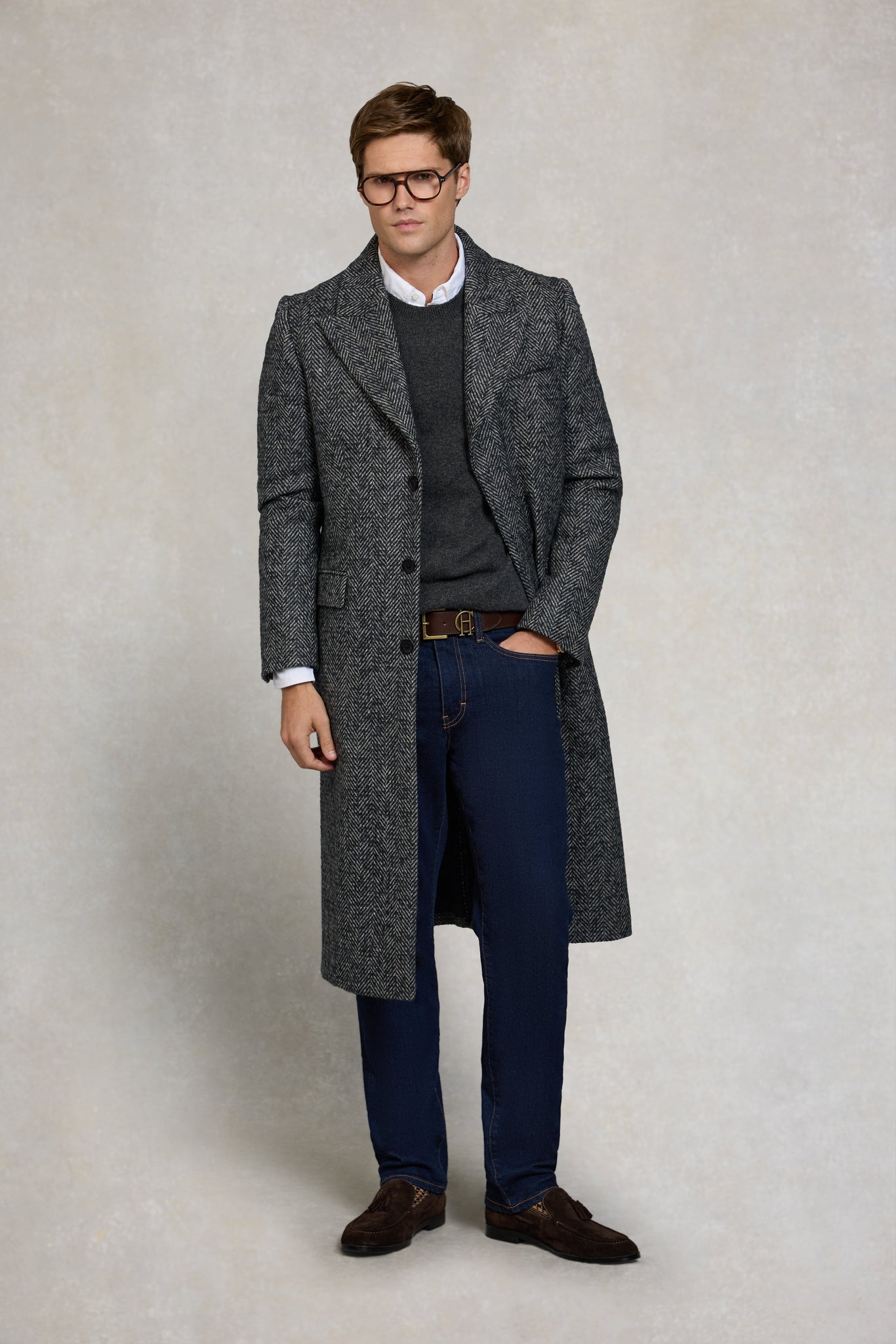 Byron Crew Neck Knit (Charcoal)