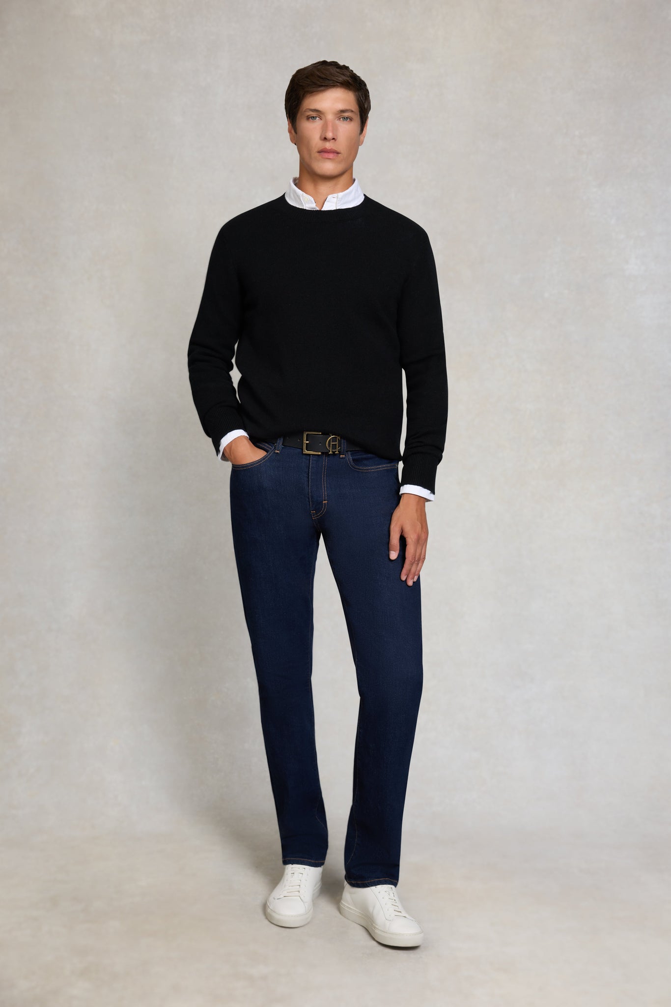 Byron Crew Neck Knit (Black)