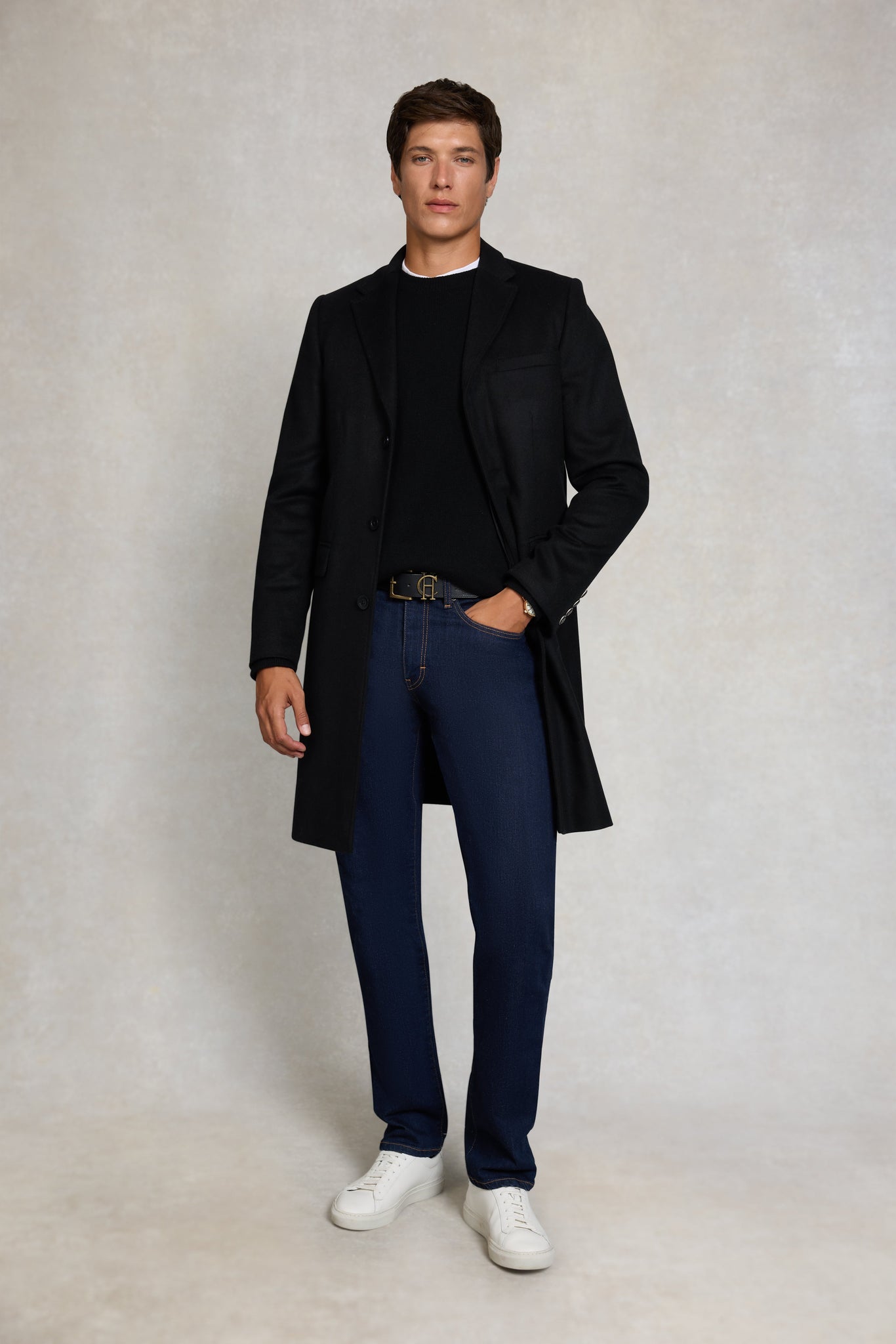 Byron Crew Neck Knit (Black)