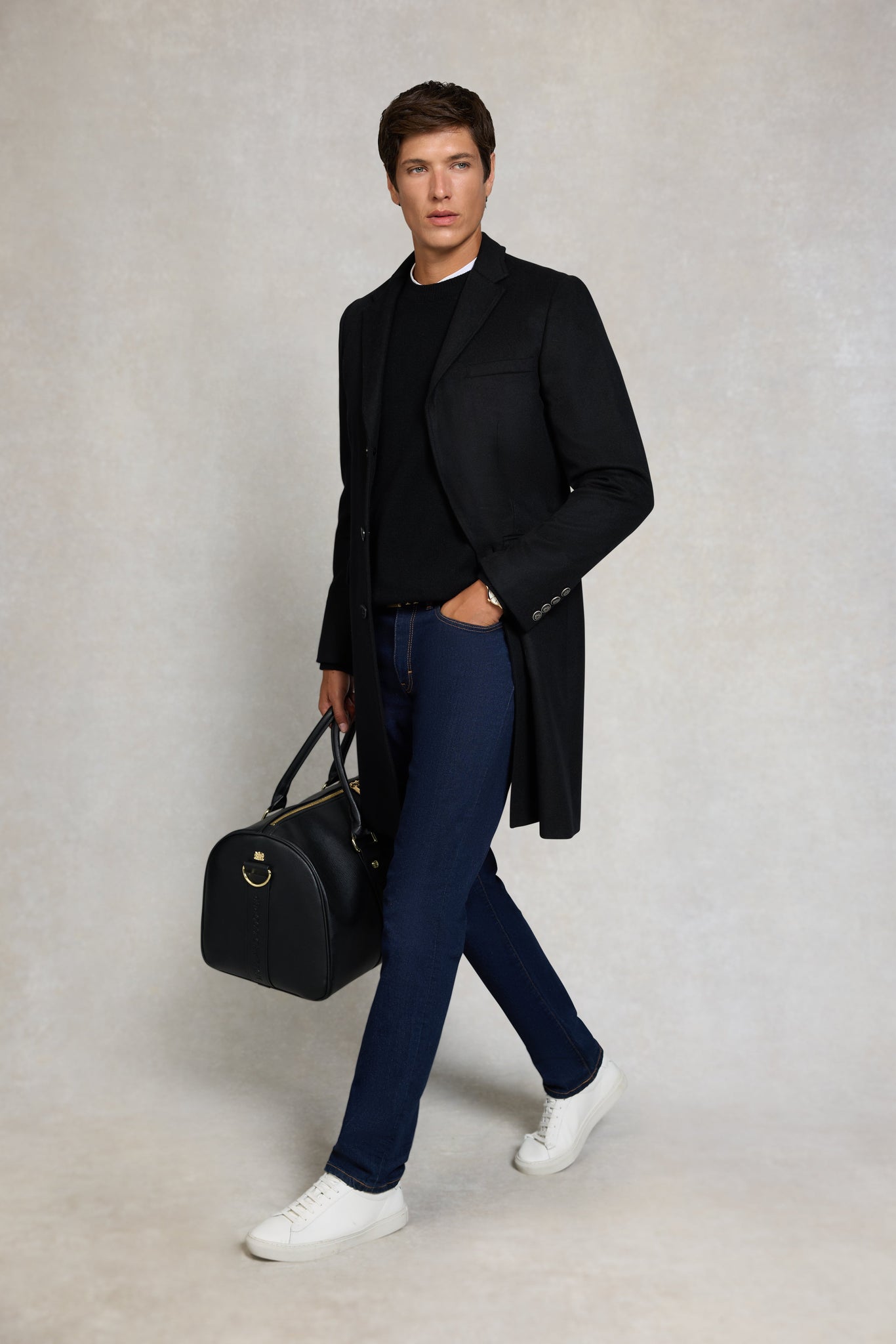 Byron Crew Neck Knit (Black)