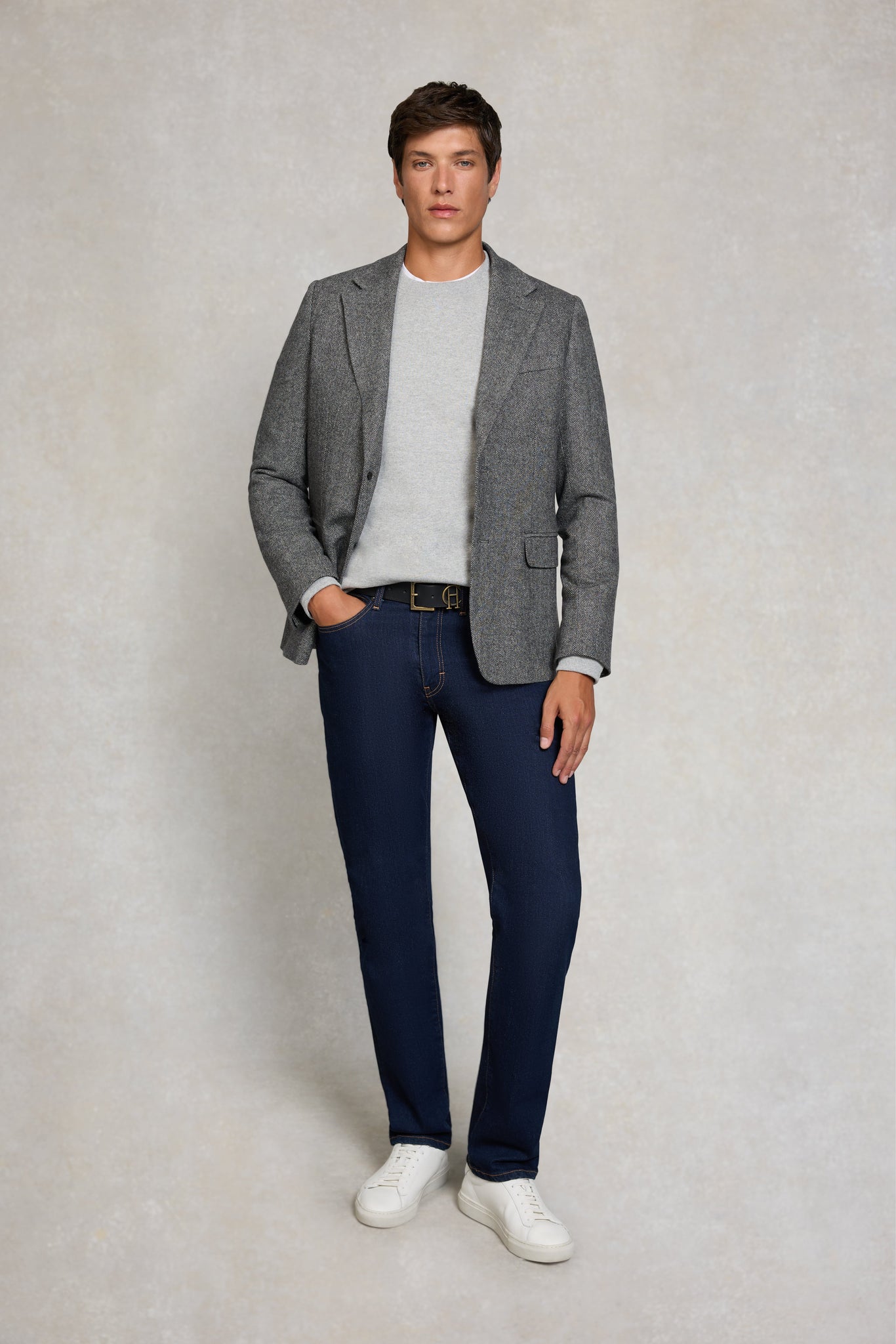 Men's Crew Neck Sweat (Grey Marl)