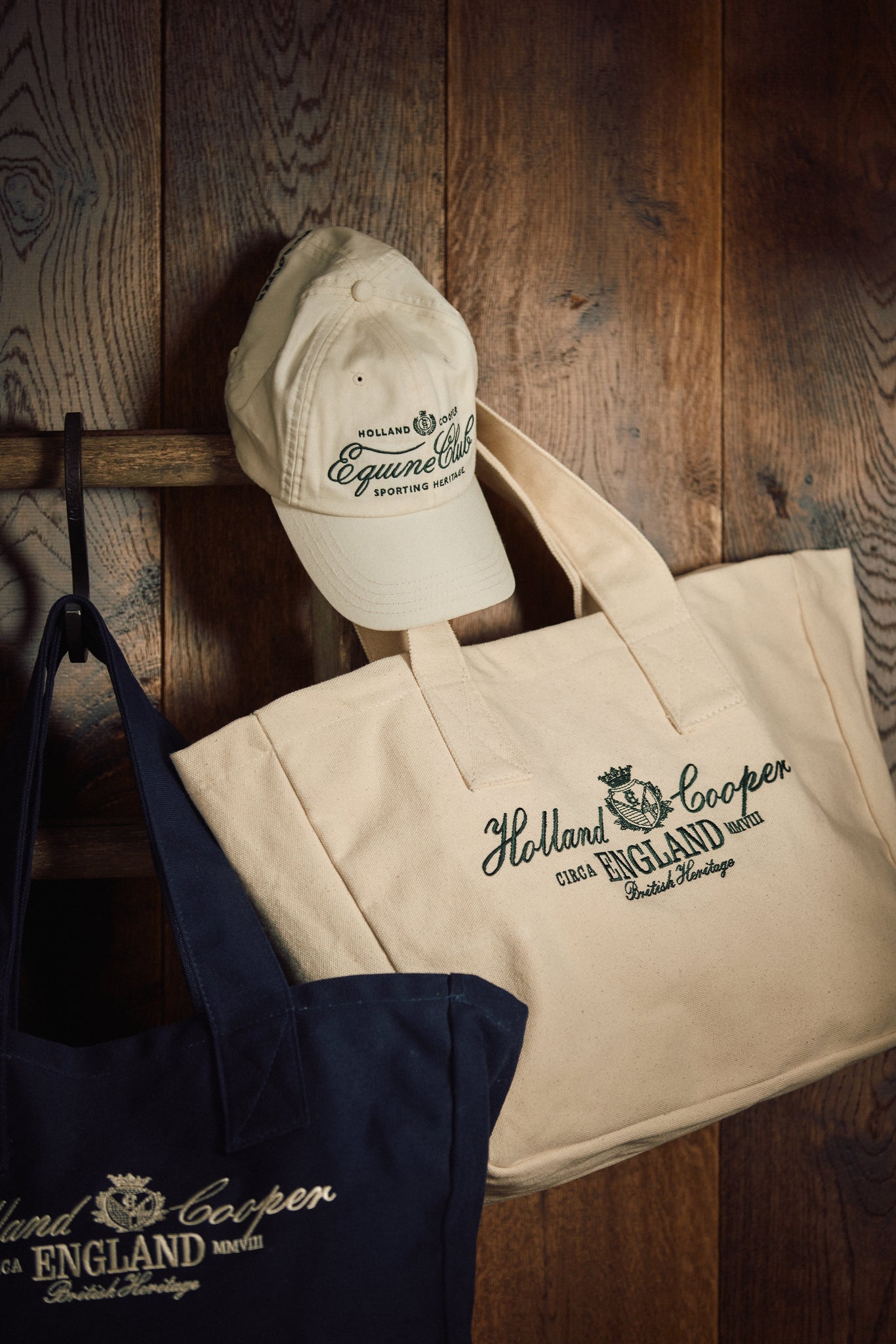 Equine Club Cap (Racing Green Ecru)