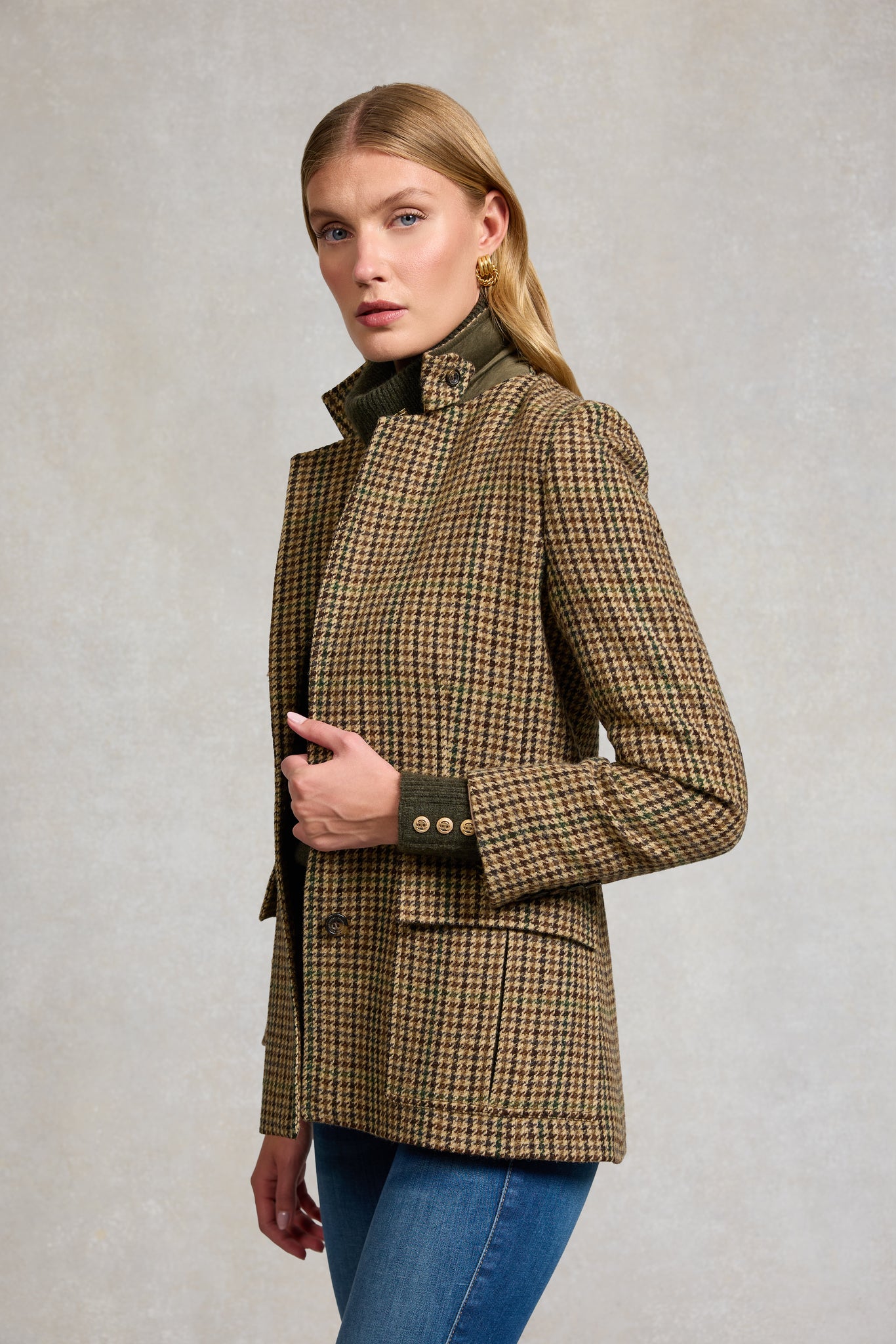 Single Breasted Field Blazer (Hailes Green Tweed) – Holland Cooper US