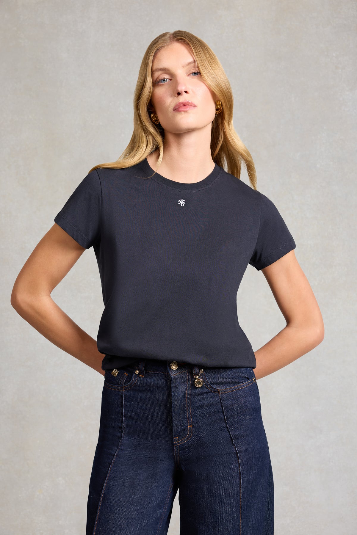 Monogram Tee (Ink Navy)