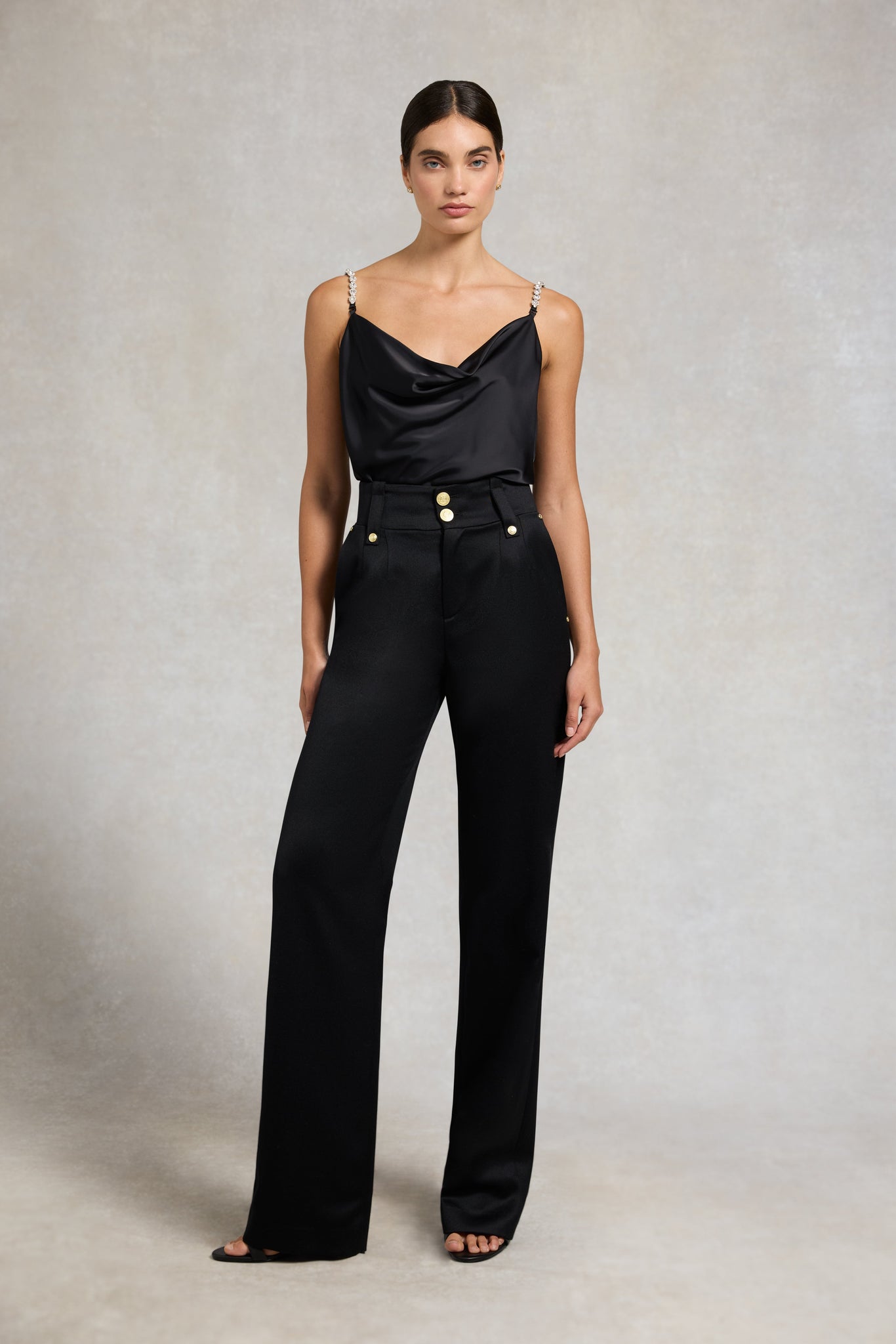 Aurora Vest (Black Satin)