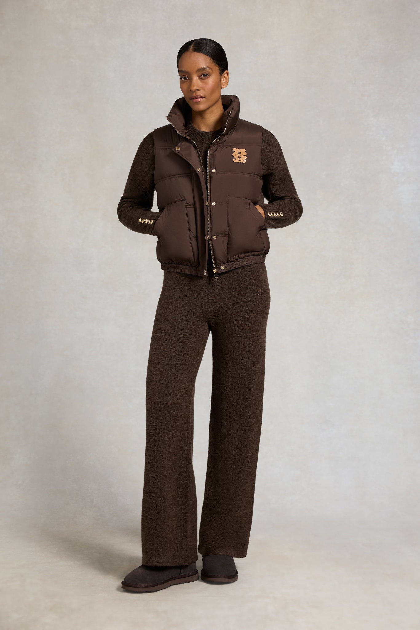 Nina Crew Neck Knit (Chocolate)