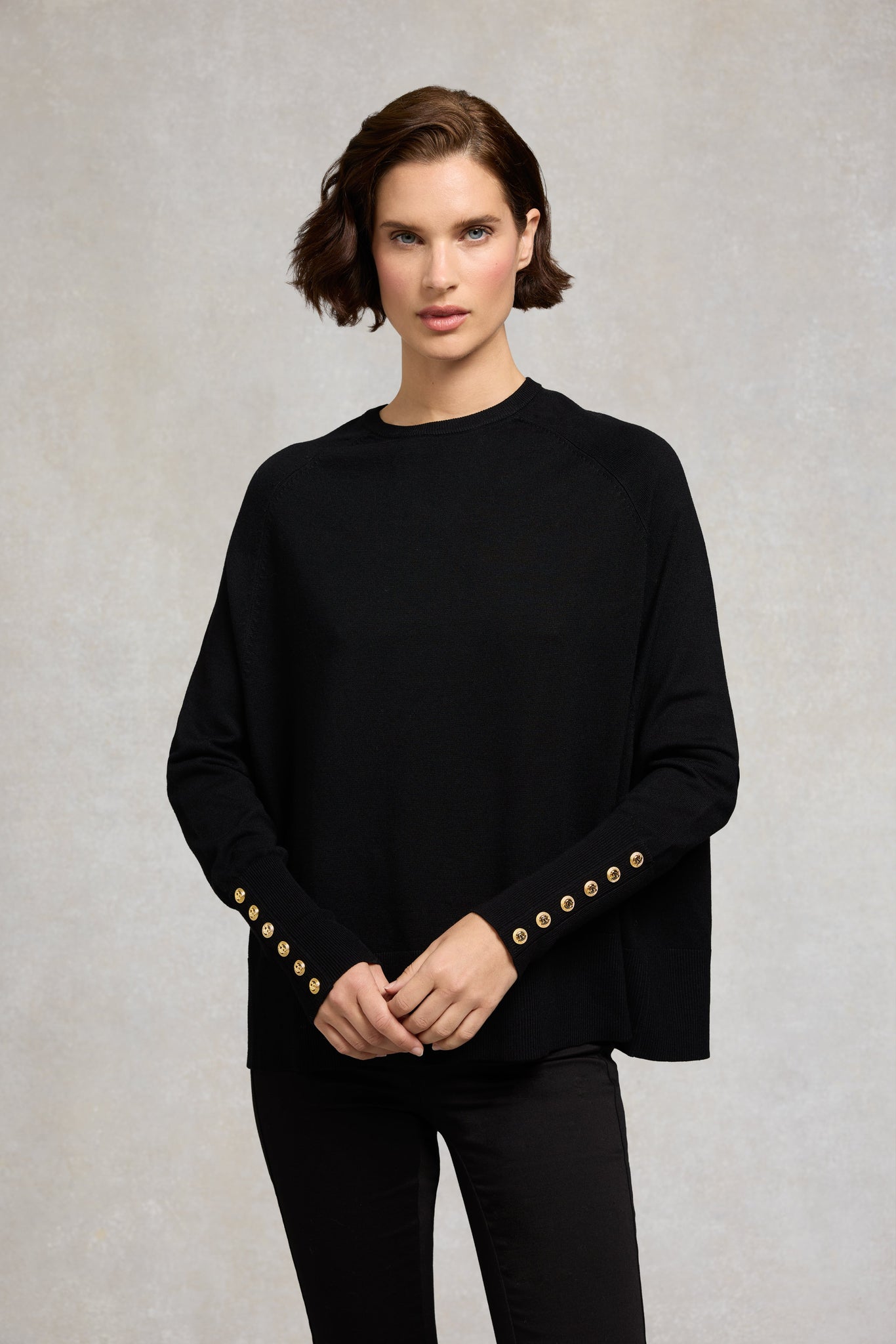 Queensbury Crew Neck Knit (Black)