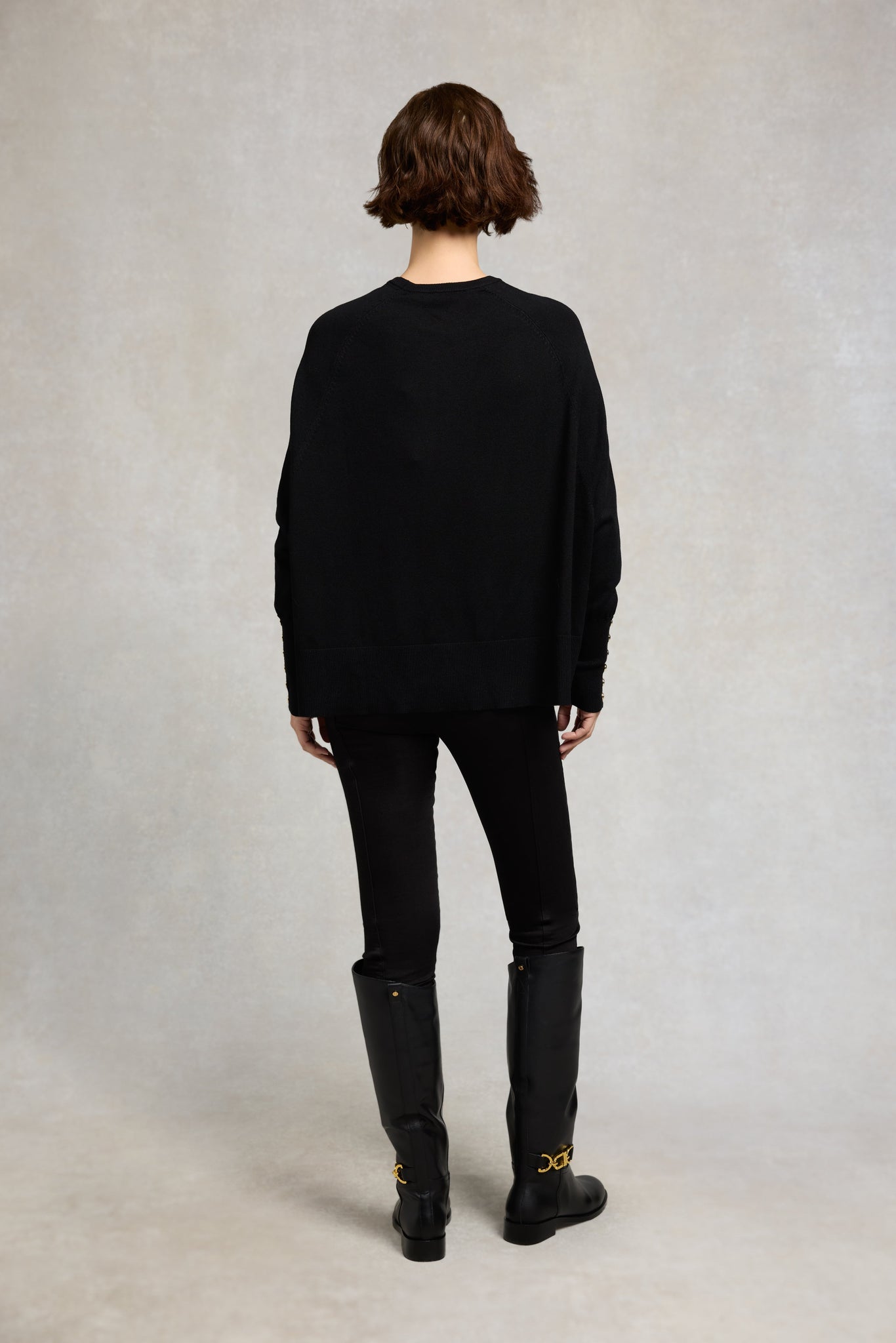 Queensbury Crew Neck Knit (Black)
