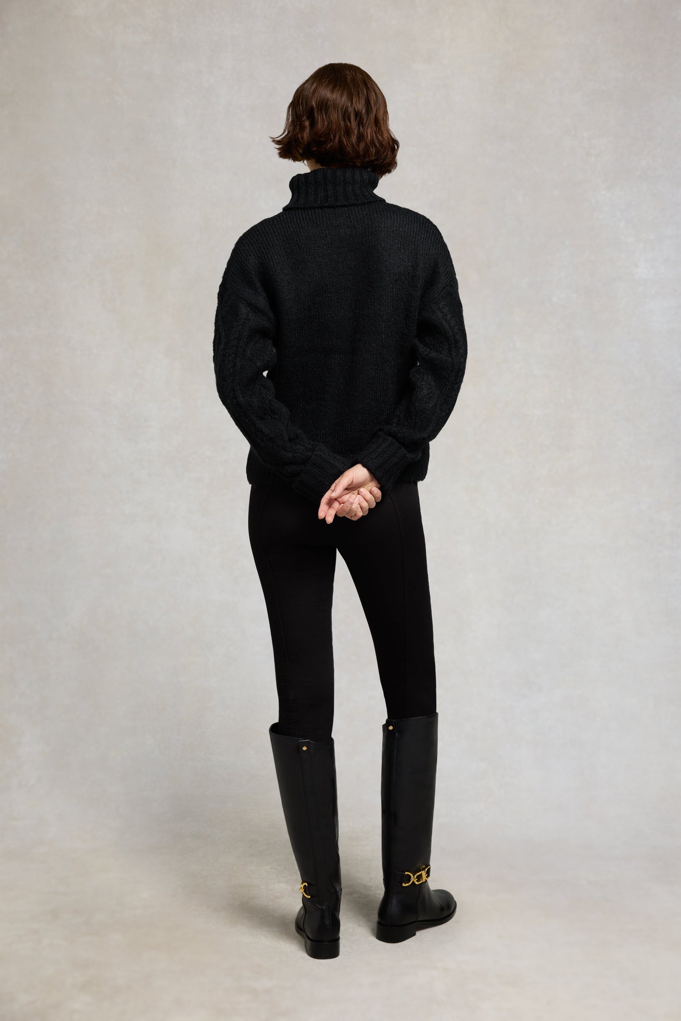 Noveli Roll Neck Knit (Black)
