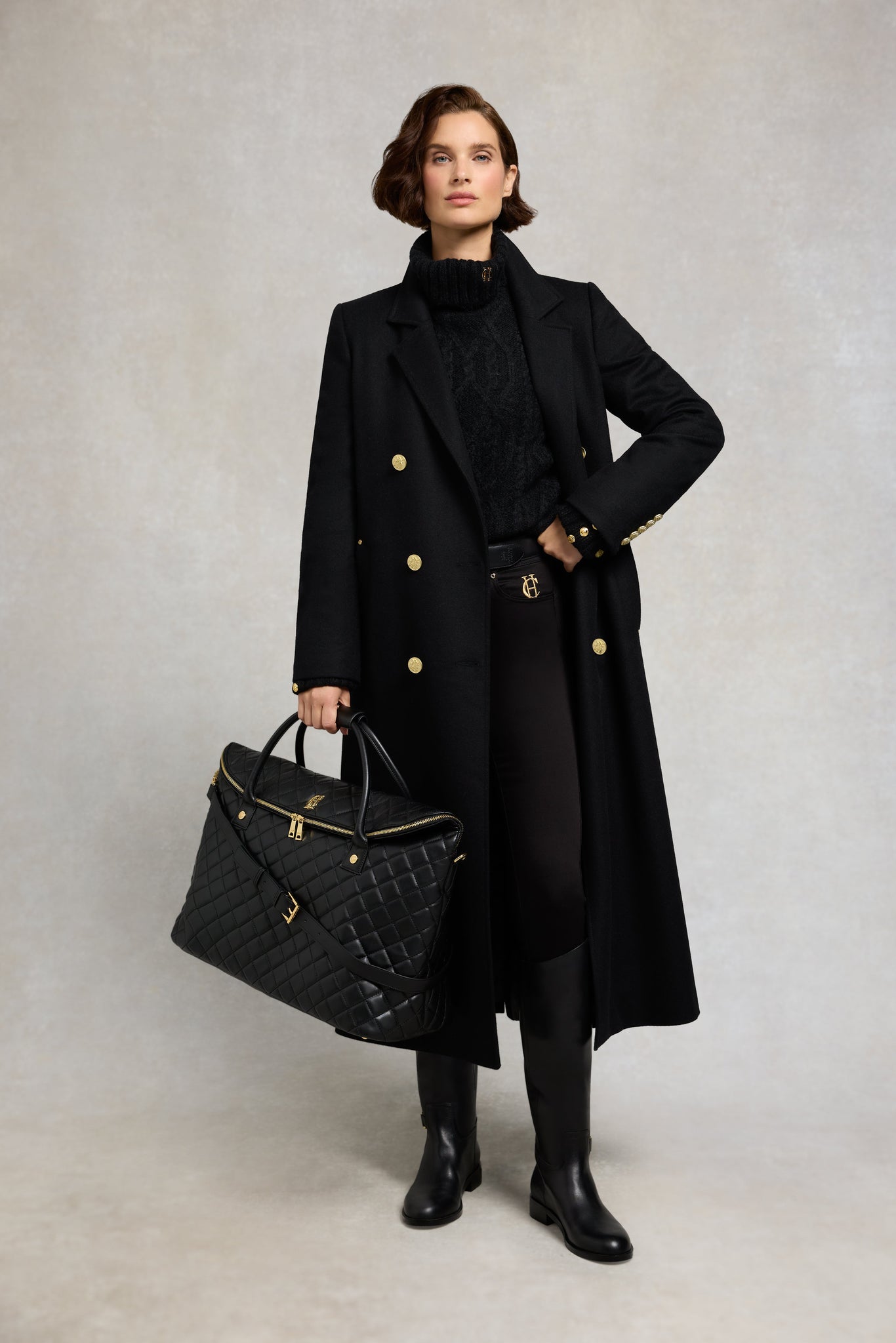 Noveli Roll Neck Knit (Black)