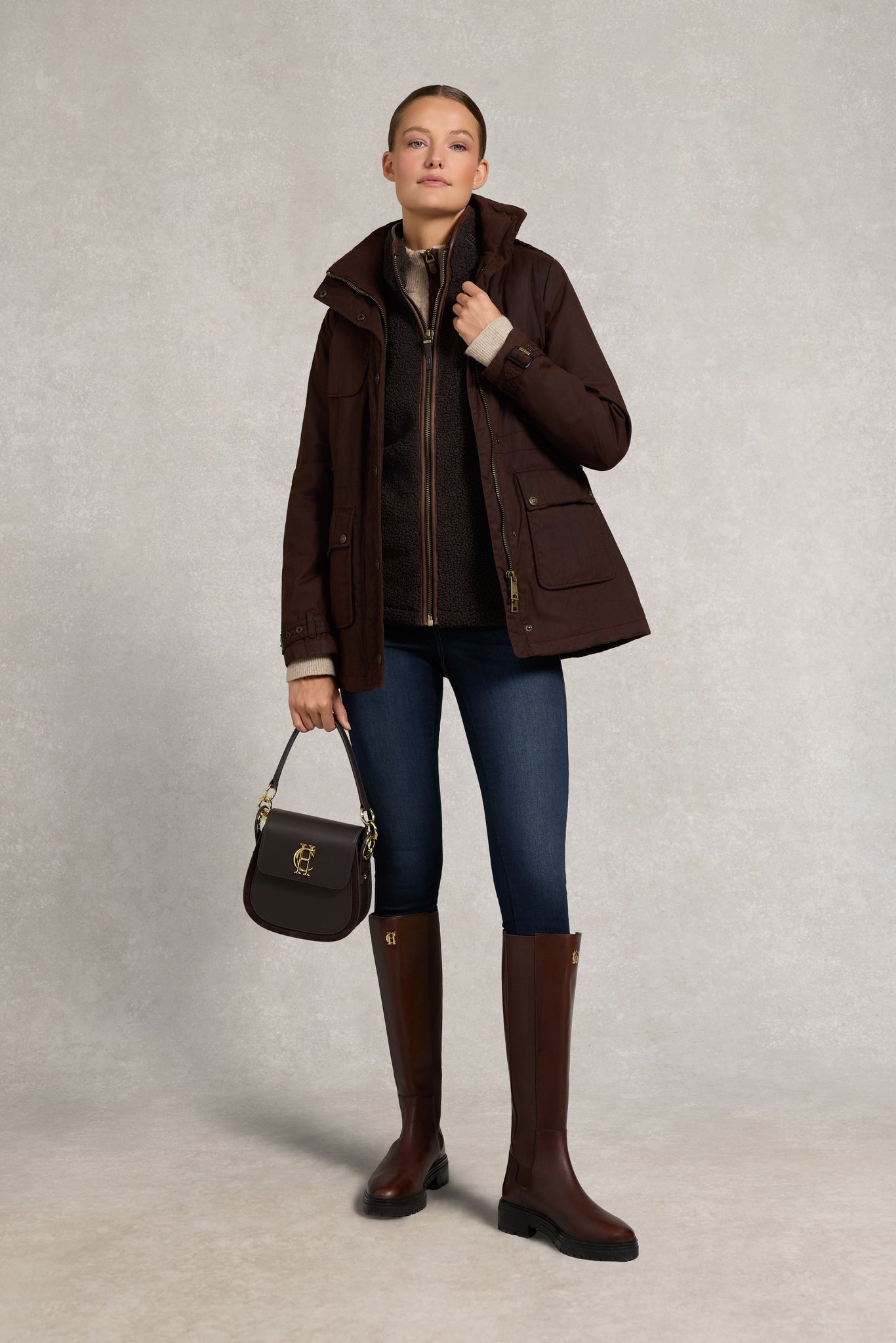 Country Fleece Gilet (Chocolate Borg)