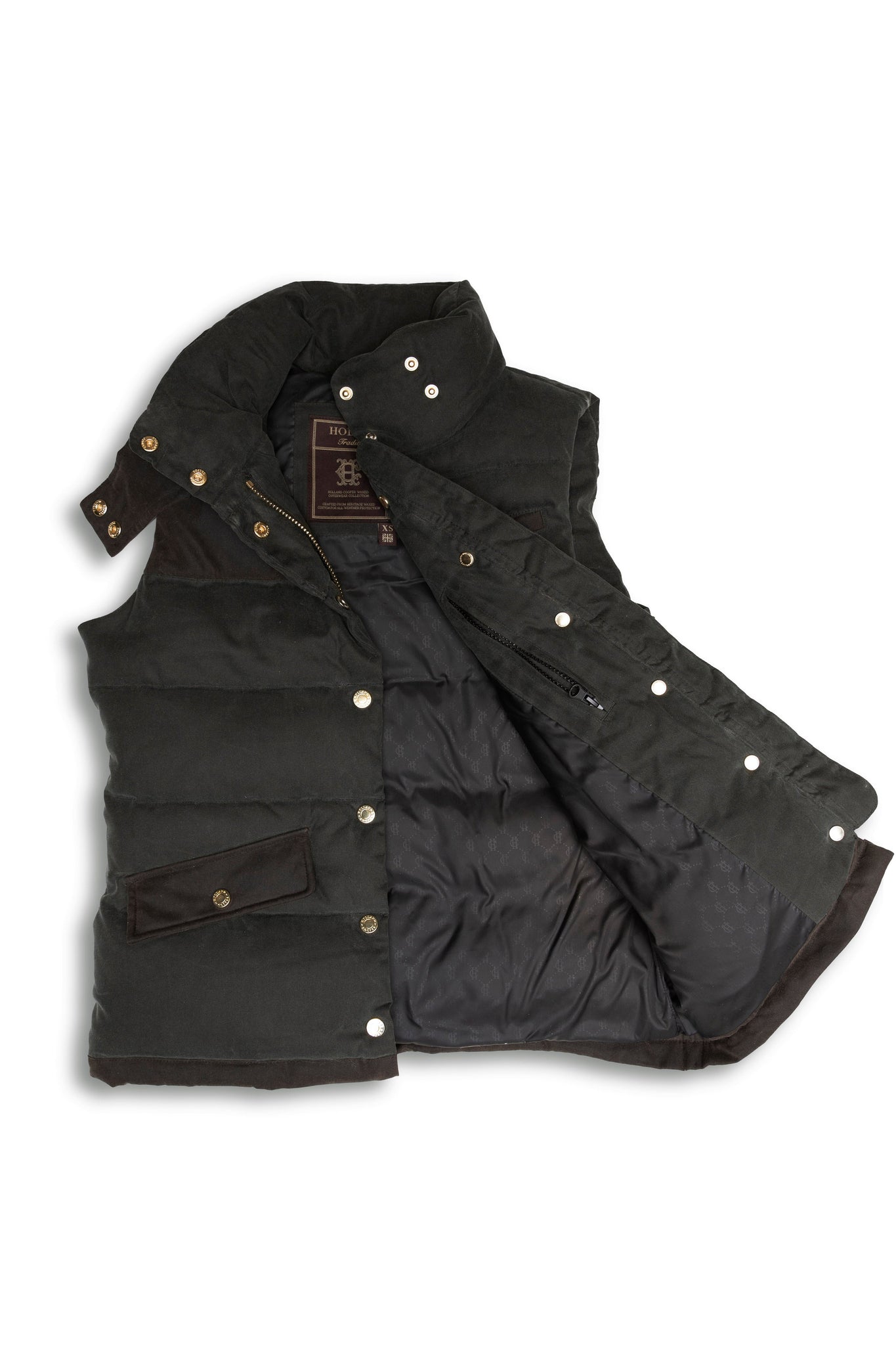 Aviator Padded Gilet (Dark Olive)