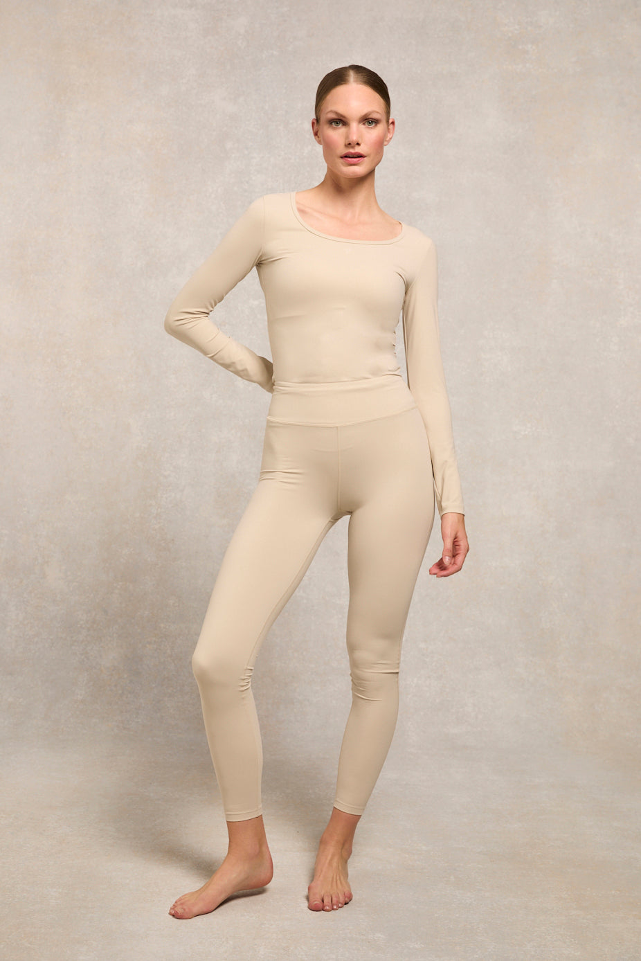 Supersoft Contour Legging (Beige)