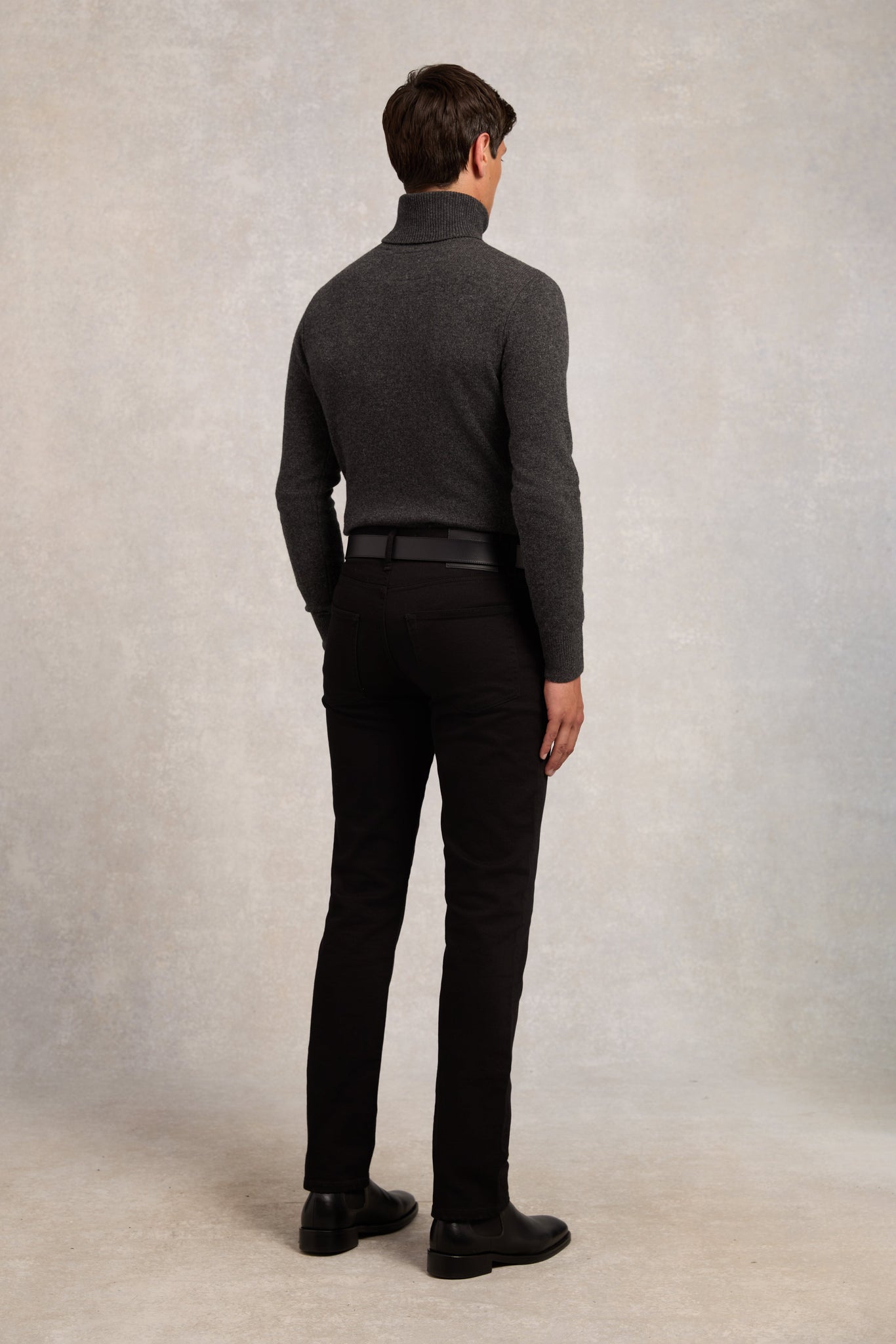 Byron Roll Neck Knit (Charcoal)