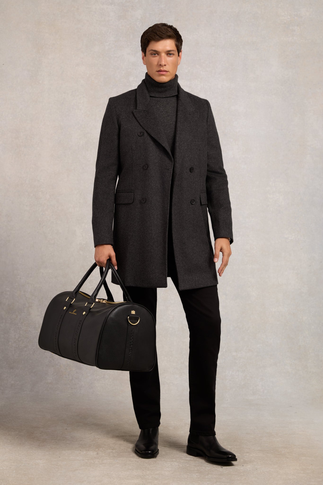 Byron Roll Neck Knit (Charcoal)