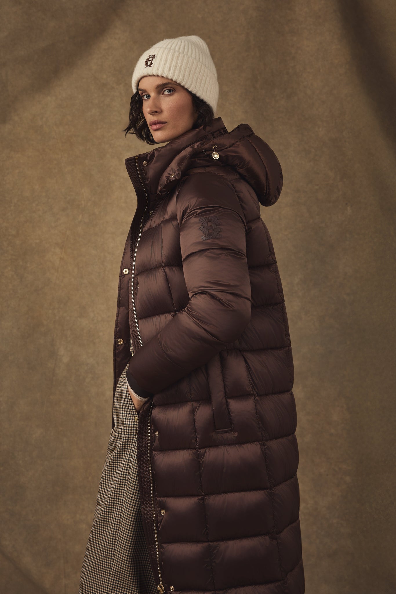 Carrington Longline Coat (Walnut)