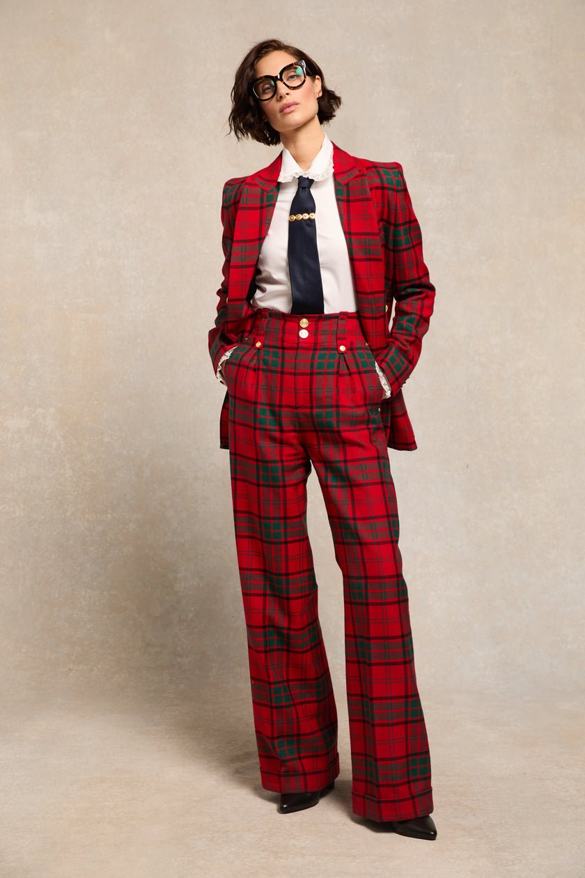 Belgravia Blazer (Red Tartan)