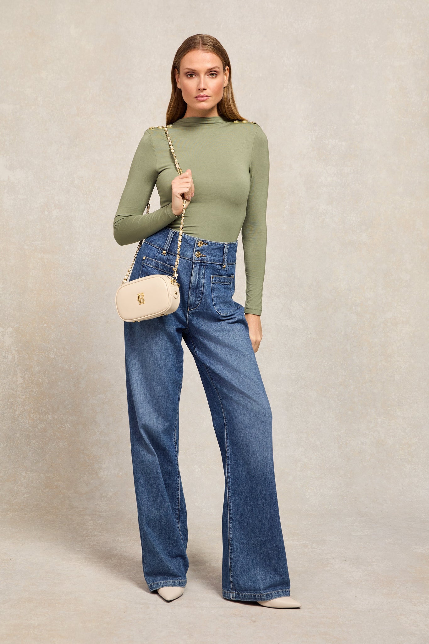 Harper Longsleeve Top (Sage)