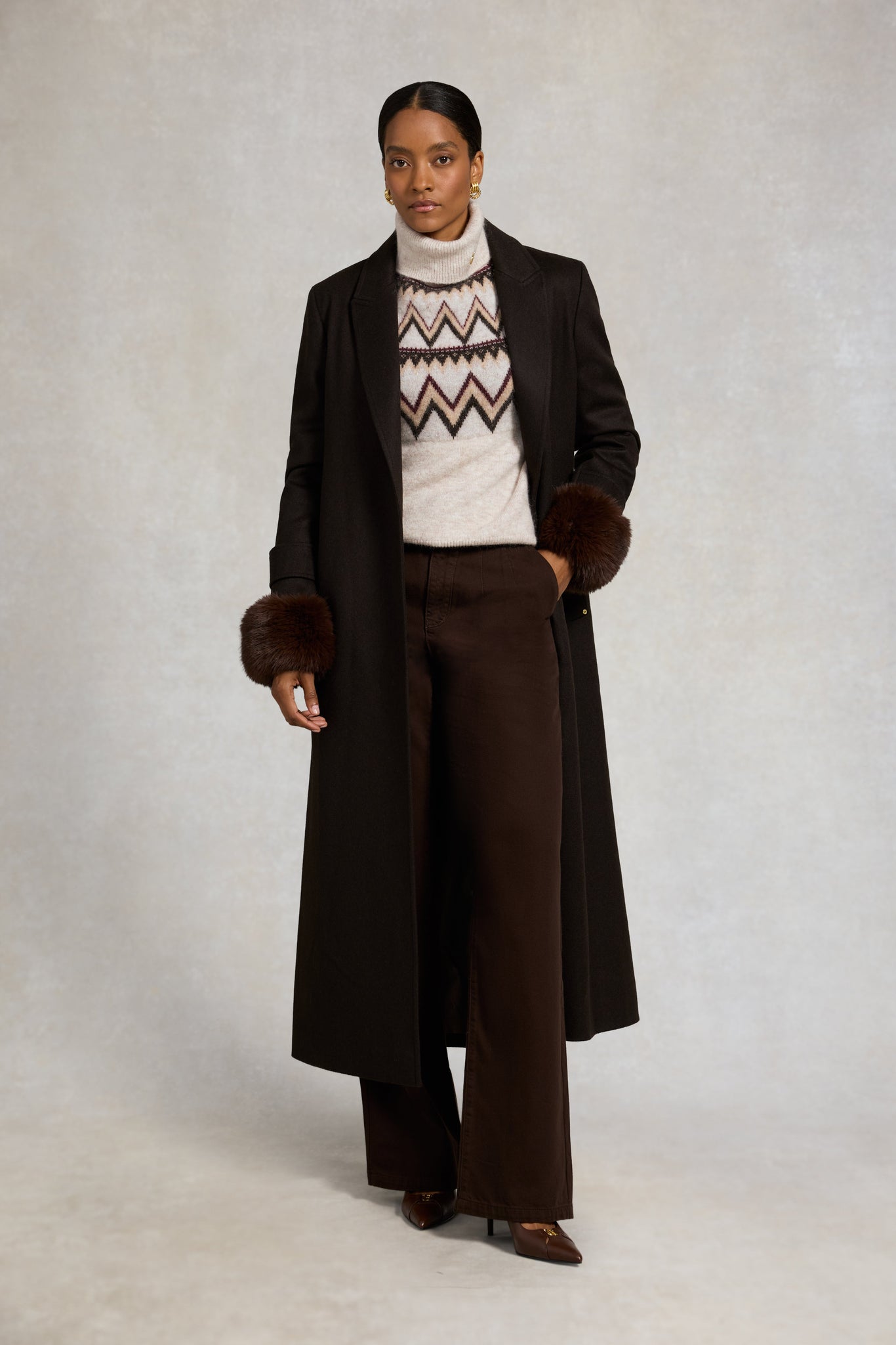 Alice Roll Neck Knit (Barley)