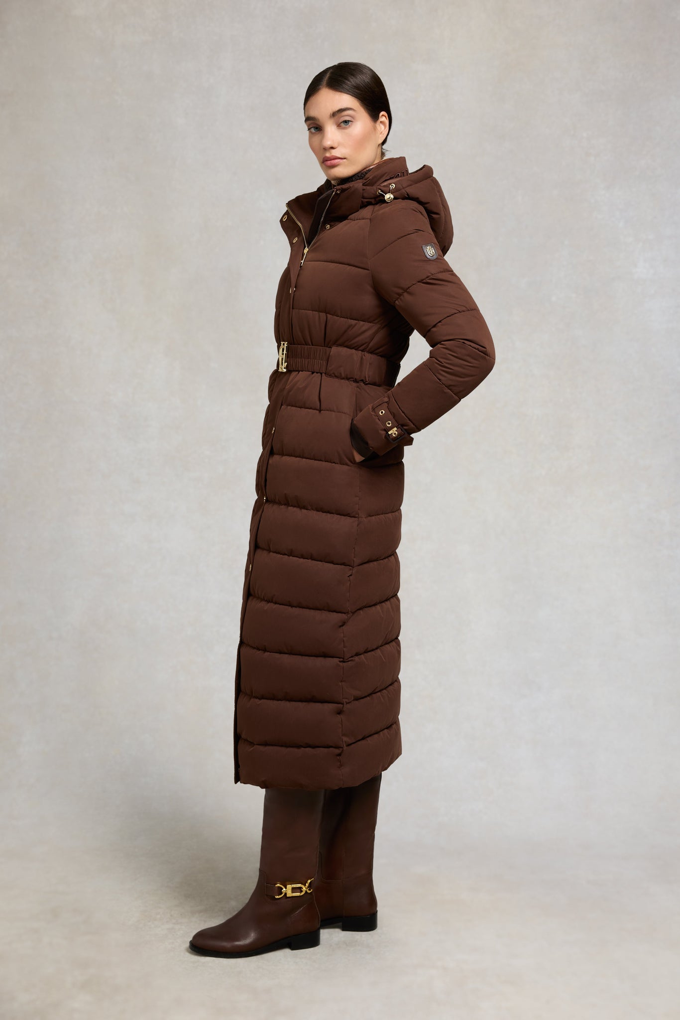 Arosa Luxe Longline Coat (Walnut)