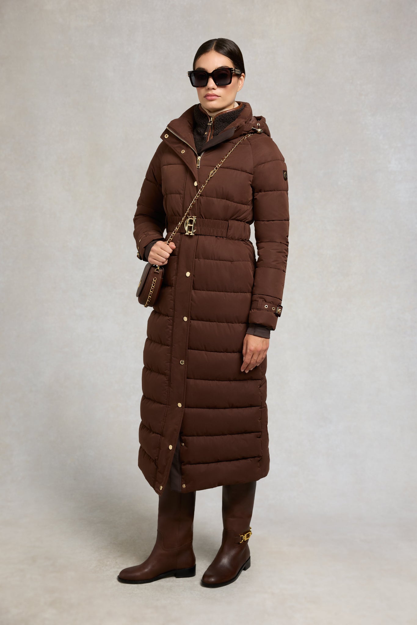 Arosa Luxe Longline Coat (Walnut)