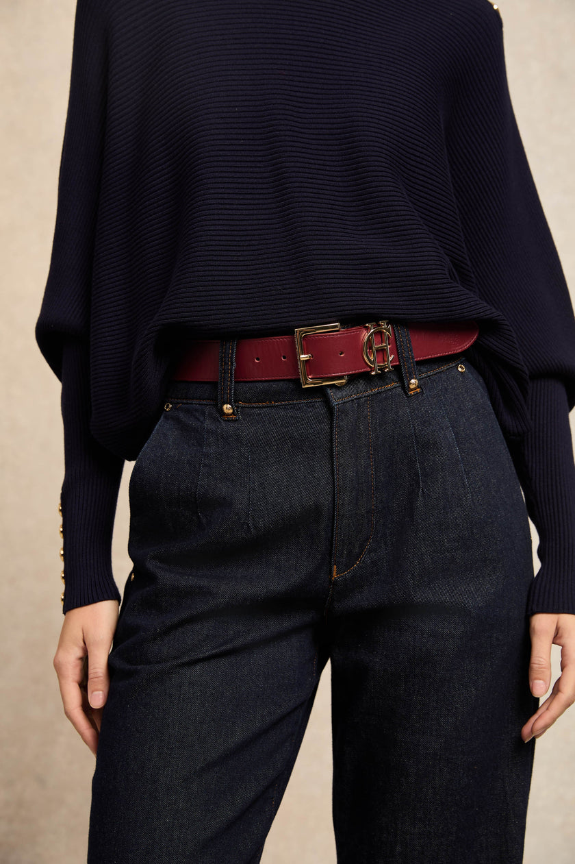 HC Classic Logo Belt (Oxblood)