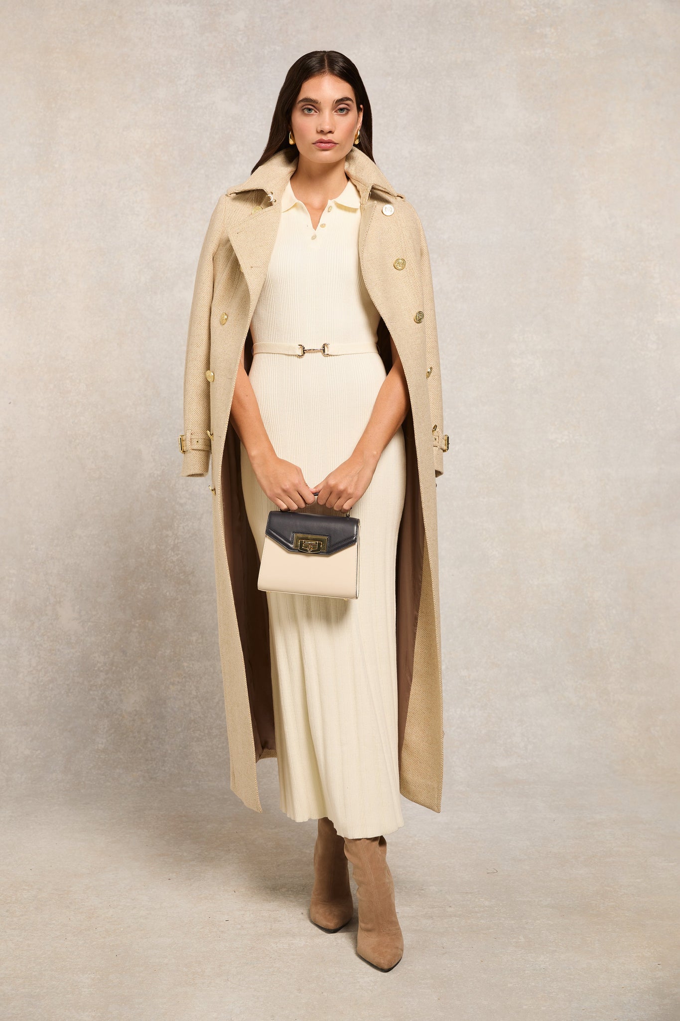 Evie Knit Maxi Dress (Natural)