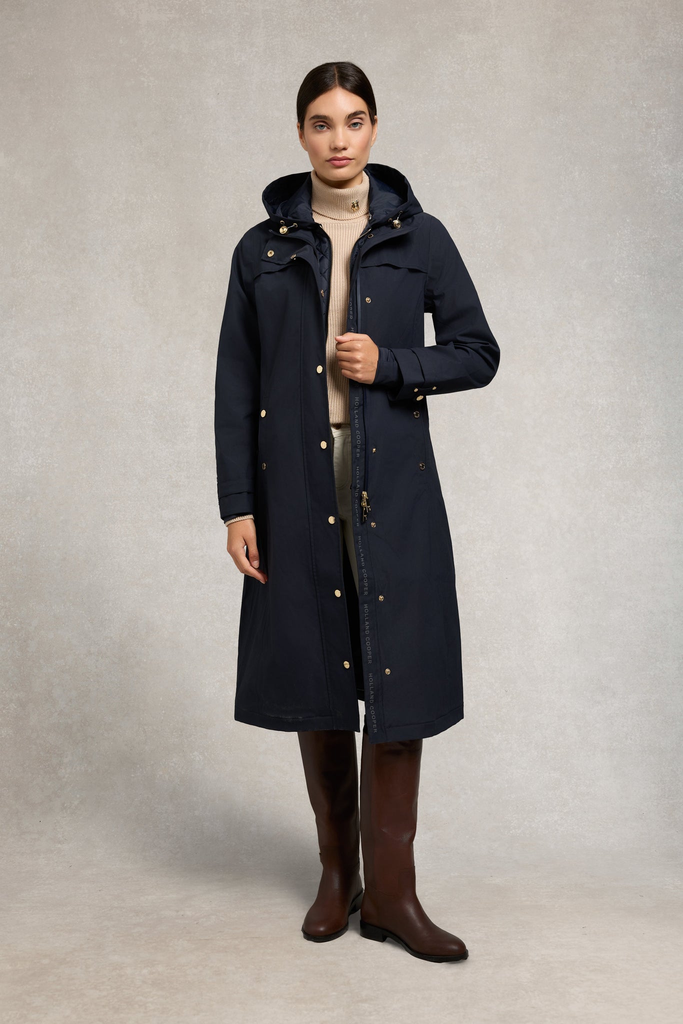 Folgate Rain Coat (Ink Navy)