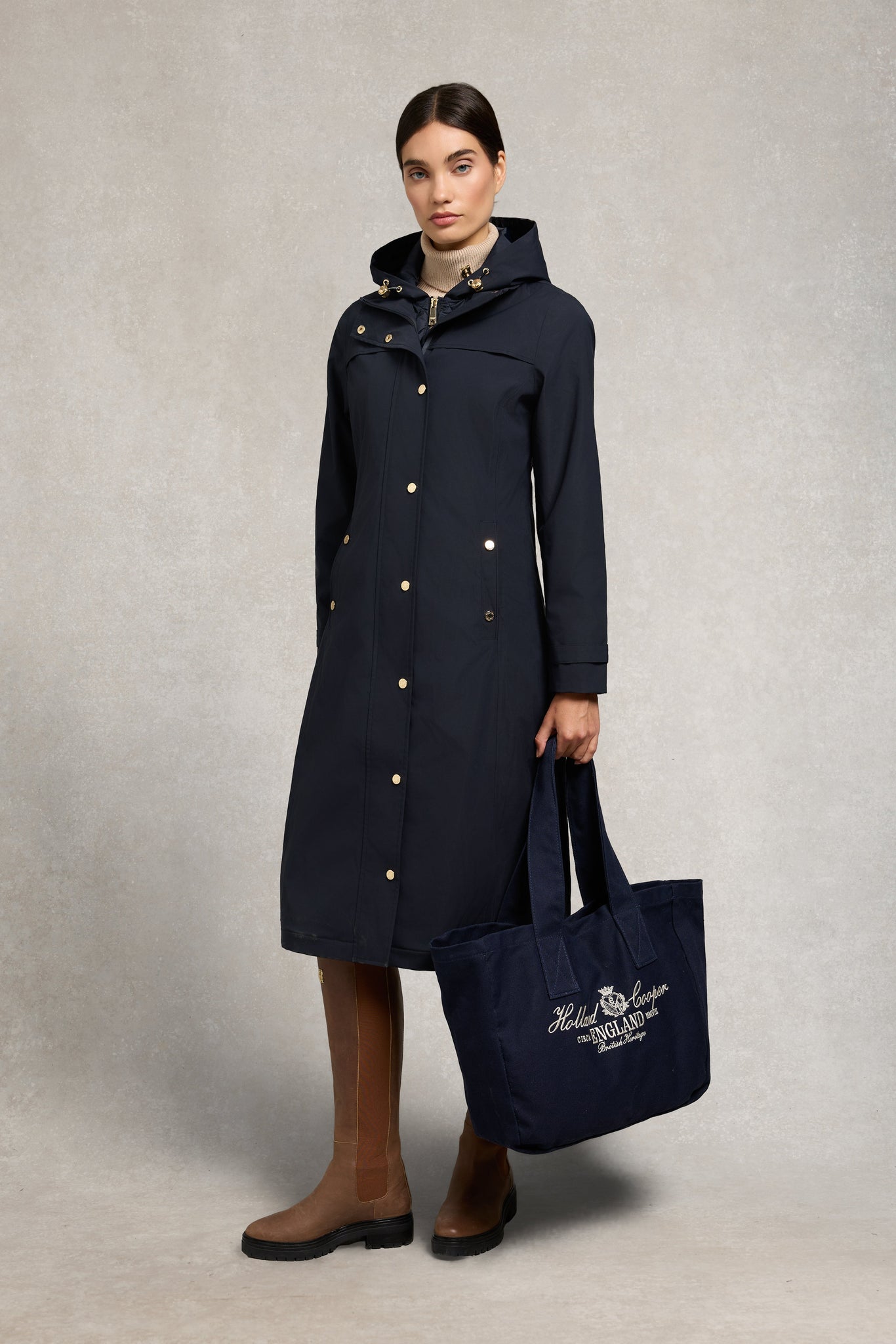 Folgate Rain Coat (Ink Navy)
