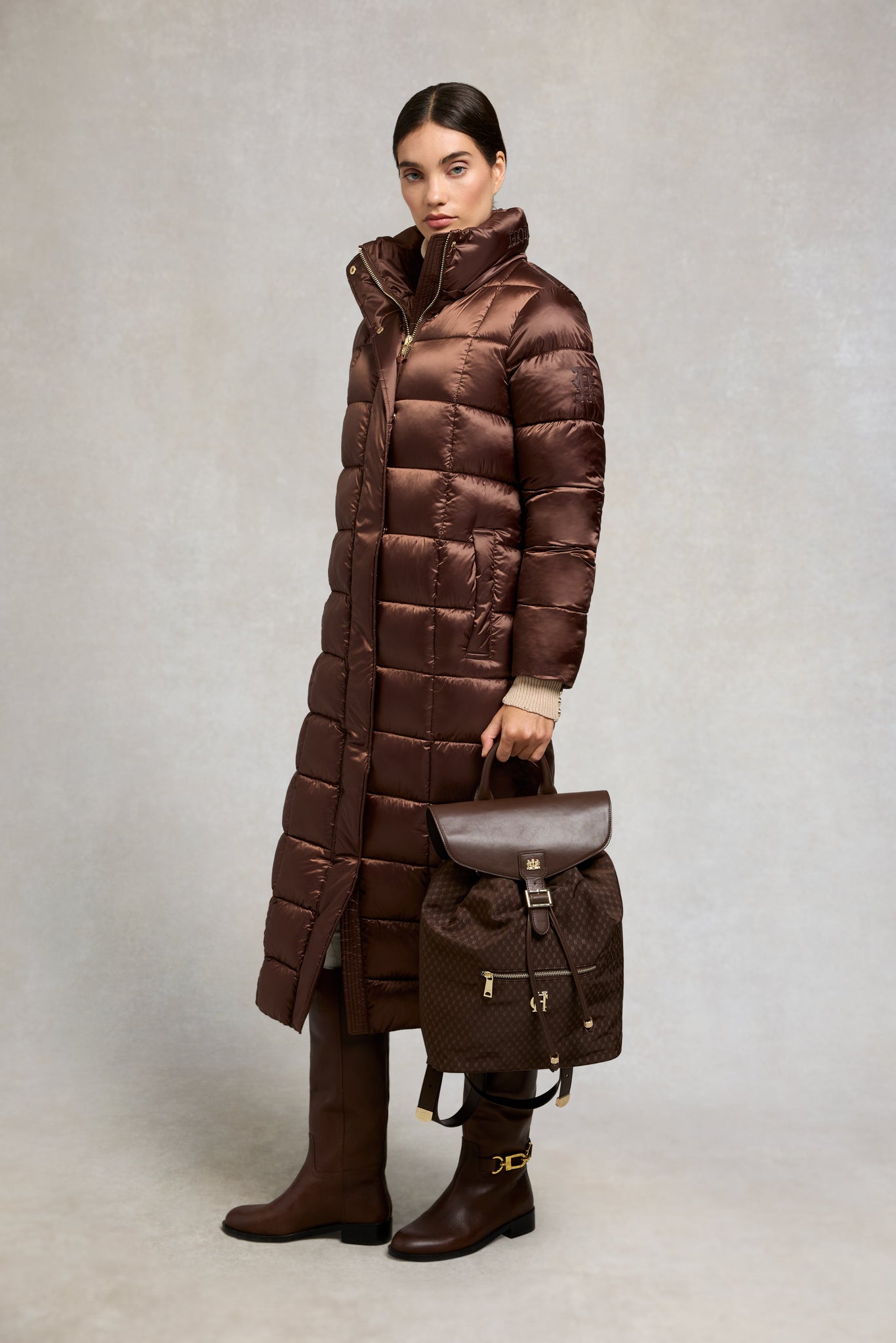 Carrington Longline Coat (Walnut)