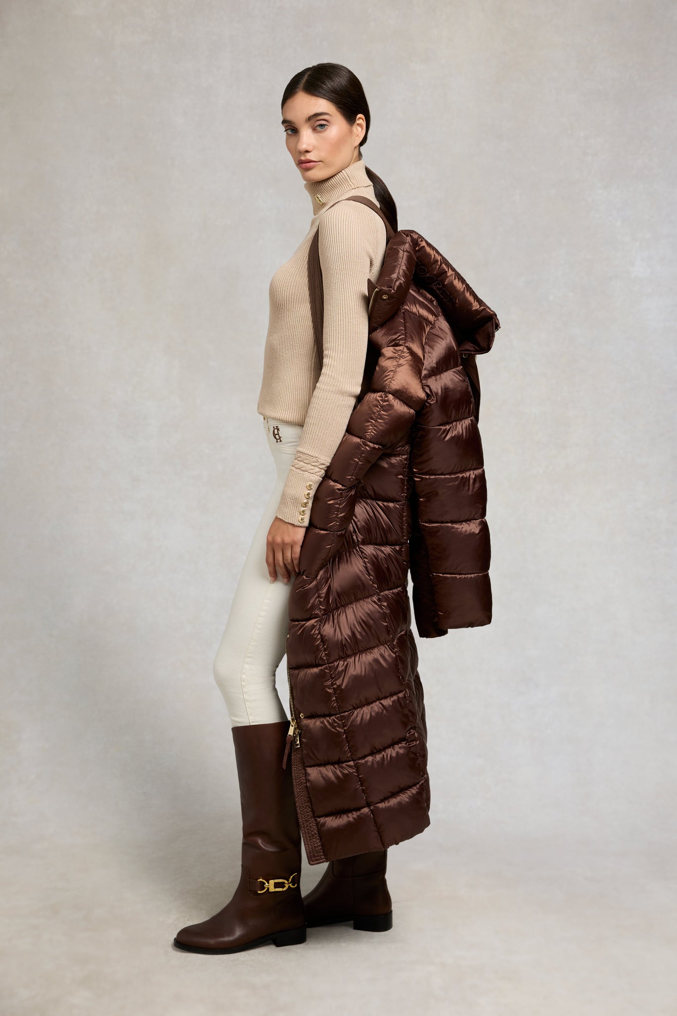 Carrington Longline Coat (Walnut)