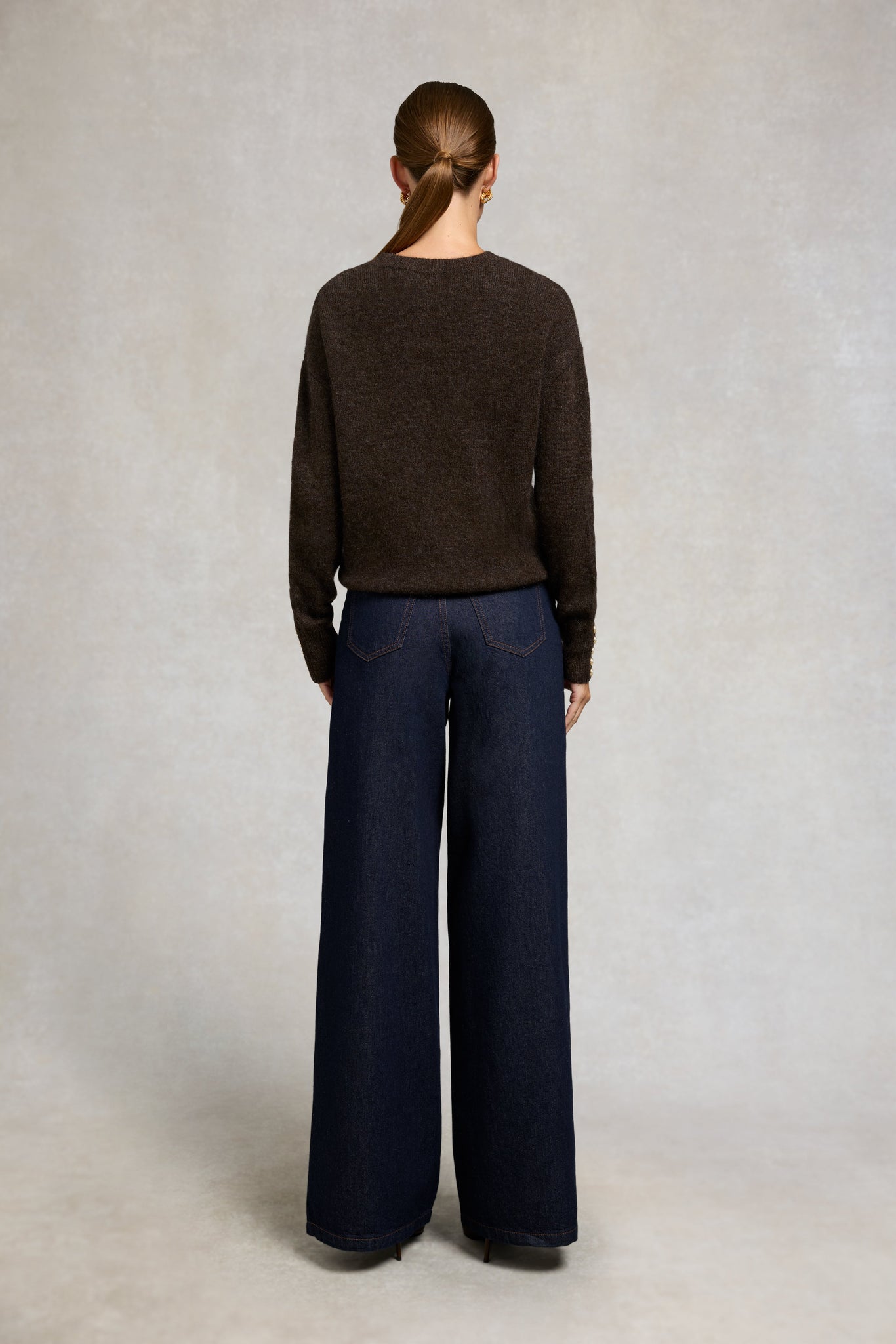 Tori Crew Neck Knit (Chocolate)