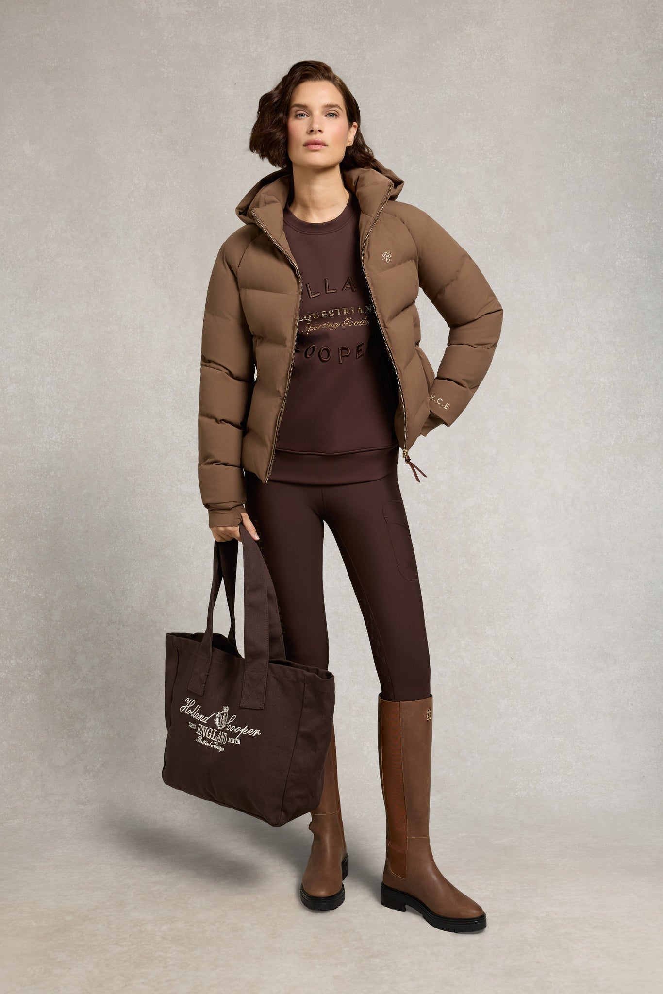 Crystal Crew Neck Sweat (Walnut)