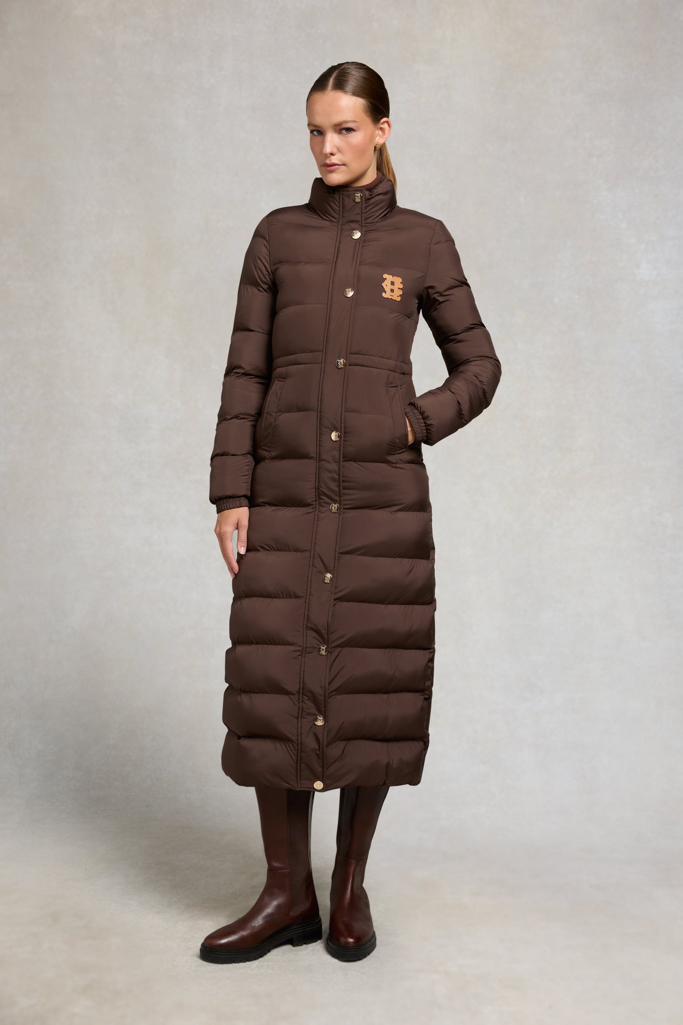Milton Longline Coat (Chocolate)