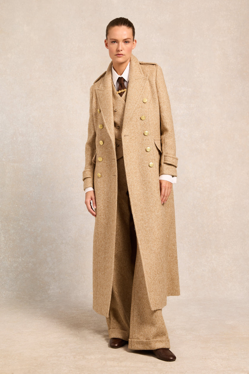 The Great Coat (Toffee Herringbone)