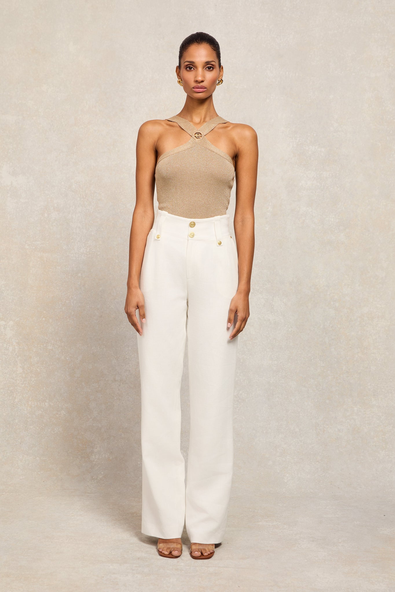 Maya Top (Metallic Gold)