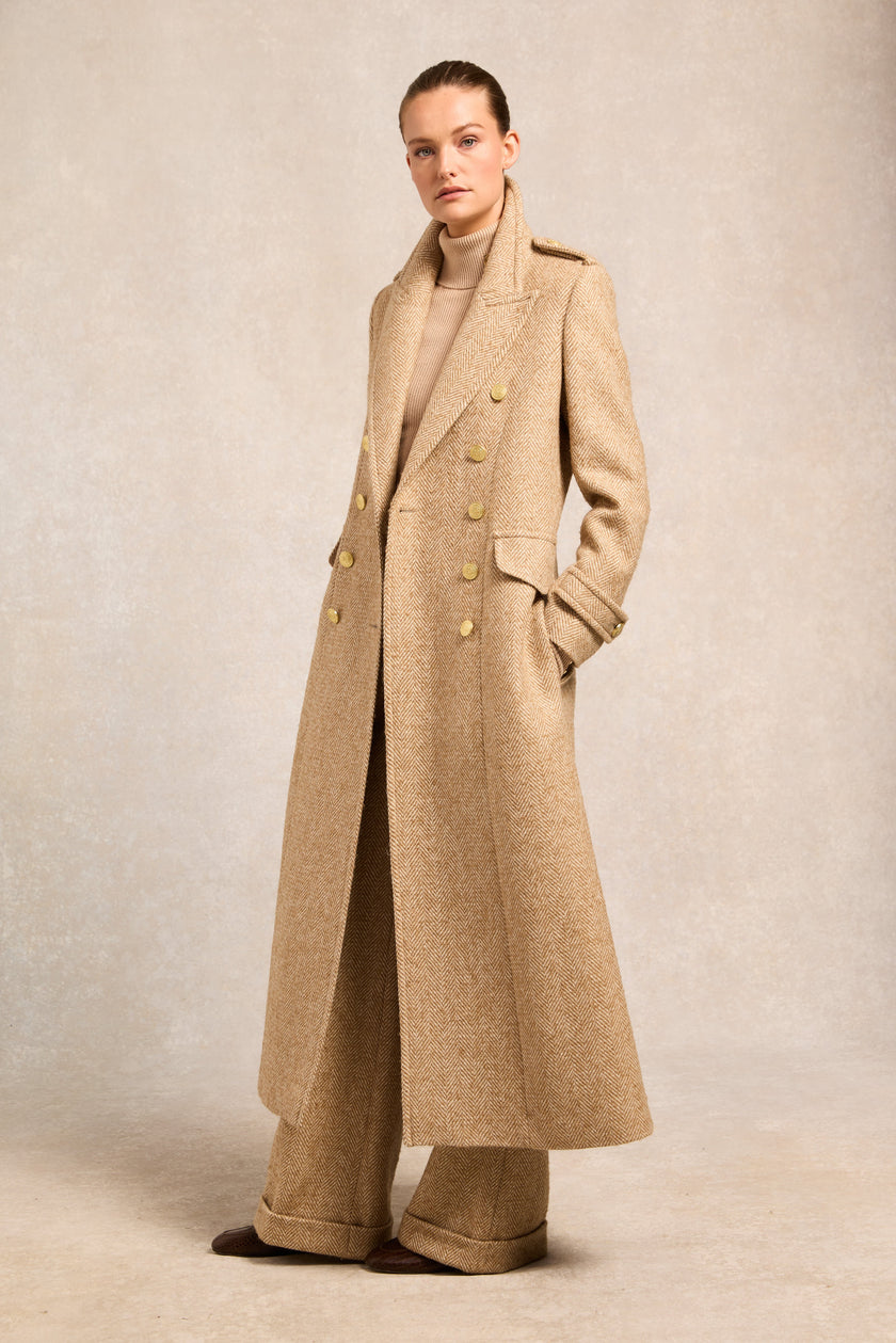 The Great Coat (Toffee Herringbone)