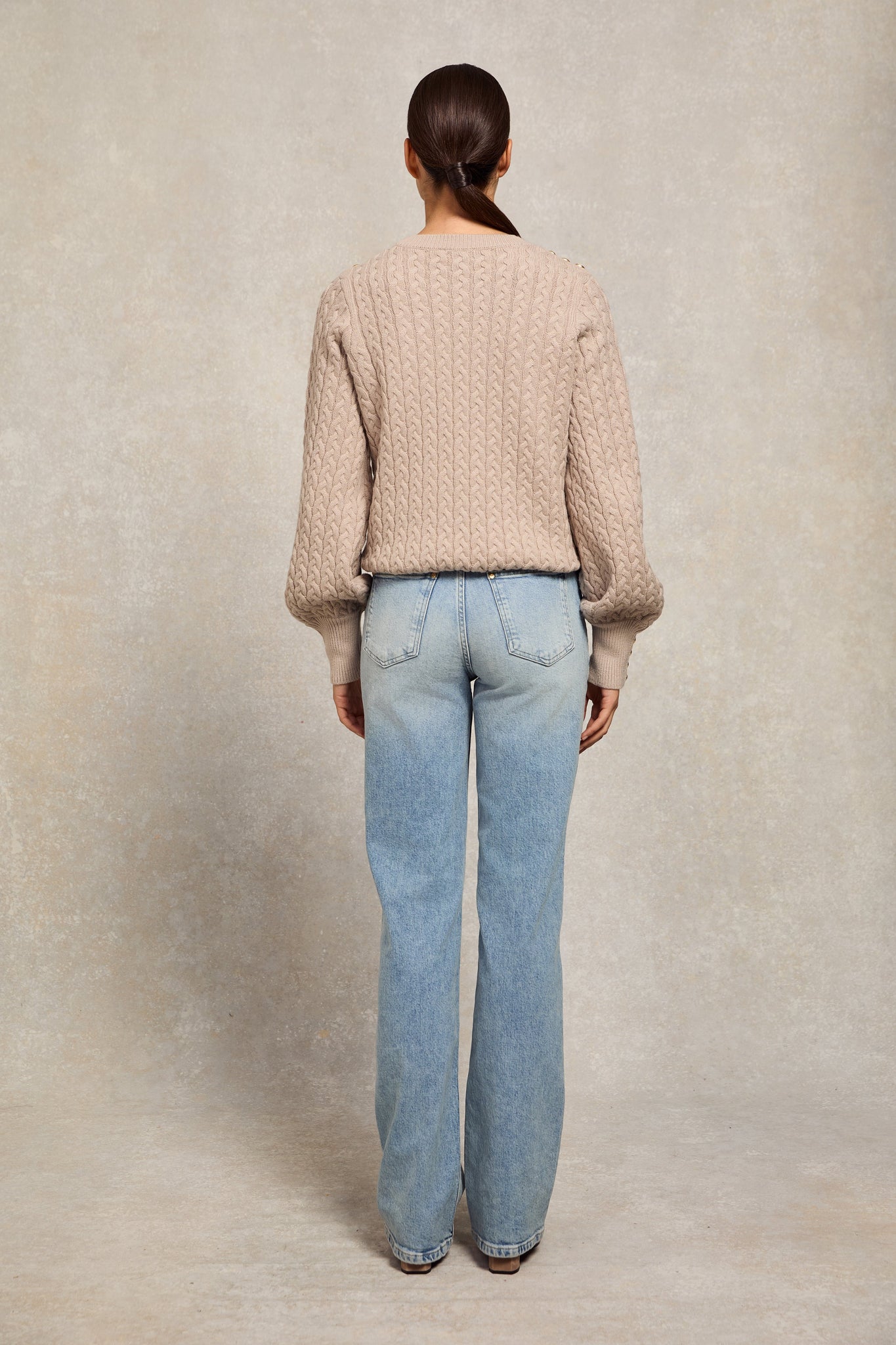 Harriet Crew Neck Knit (Taupe)