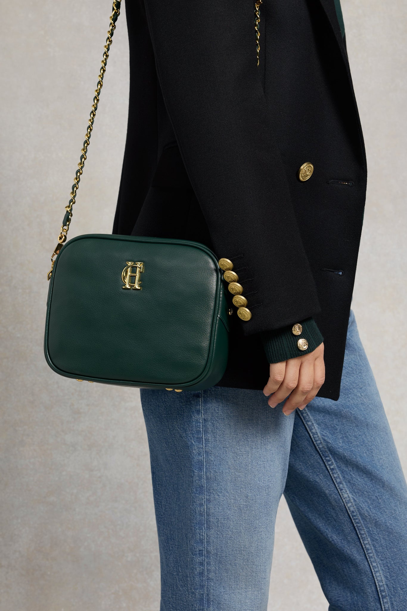 Soho Camera Bag (Emerald Leather)