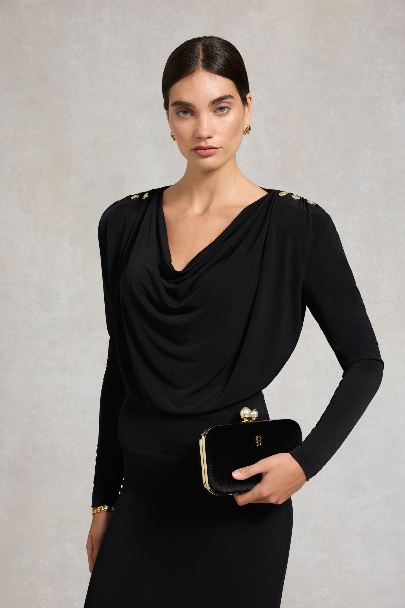 Vienna Evening Bag (Black Velvet)