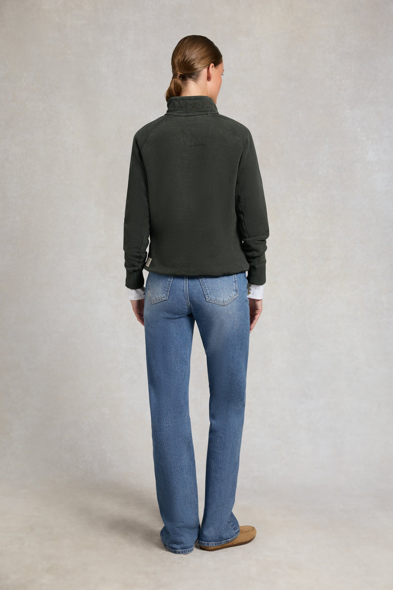 Crest Zip Henley (Racing Green)