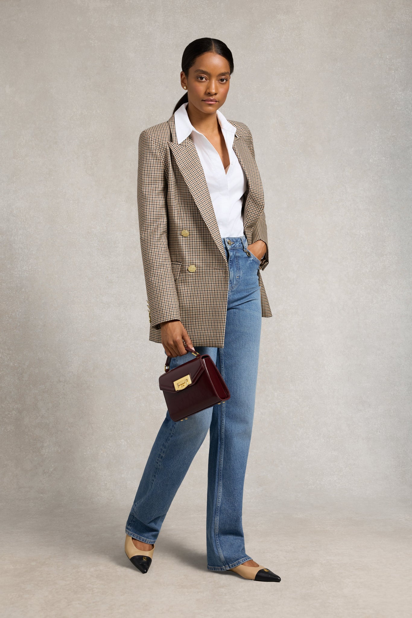 Classic Shirt Bodysuit (White)