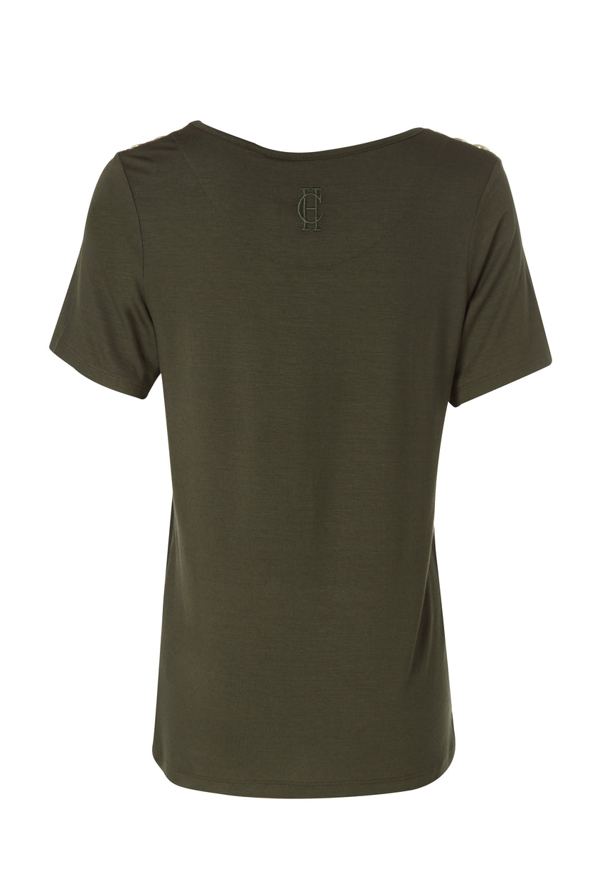 Relax Fit Crew Neck Tee (Khaki)