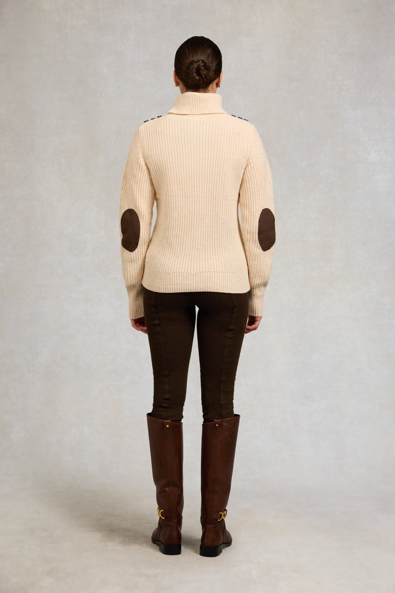 Country Roll Neck Knit (Oatmeal)