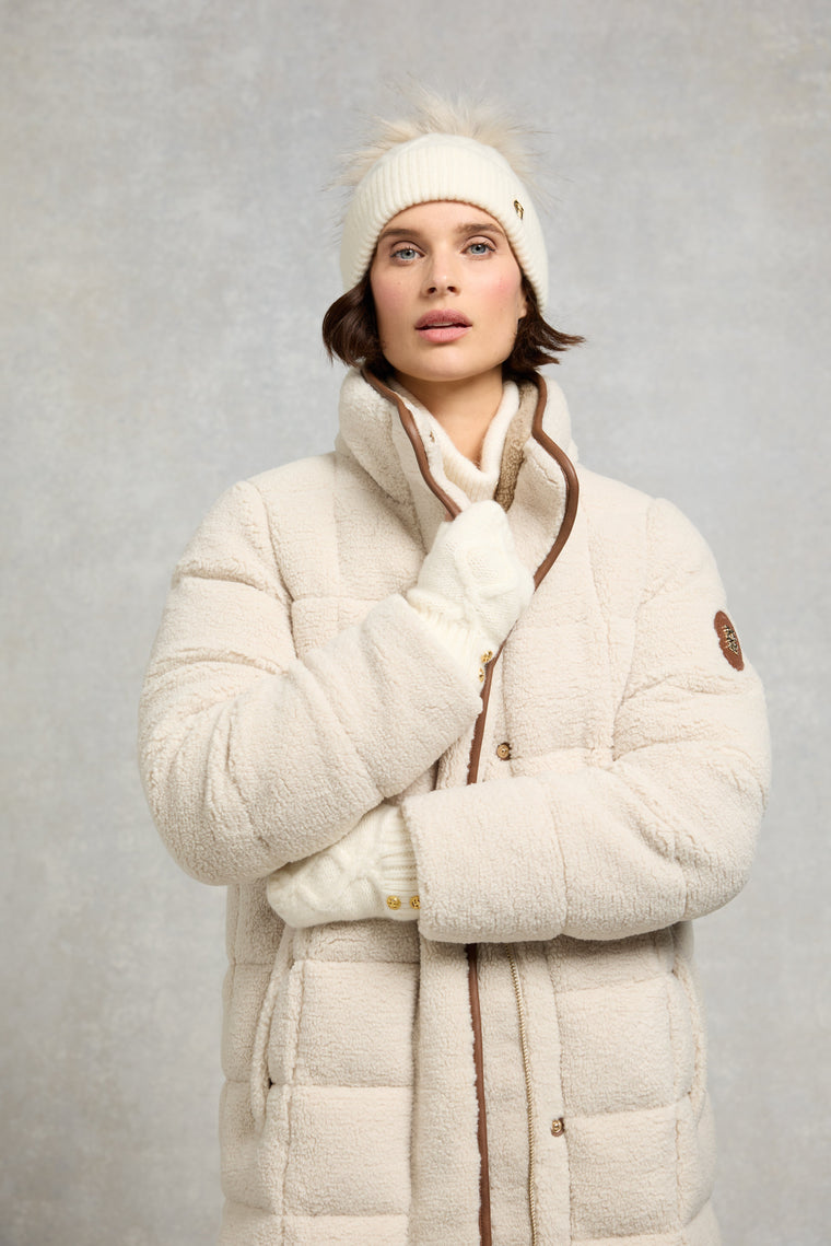 Sloane Fingerless Gloves (Cream)