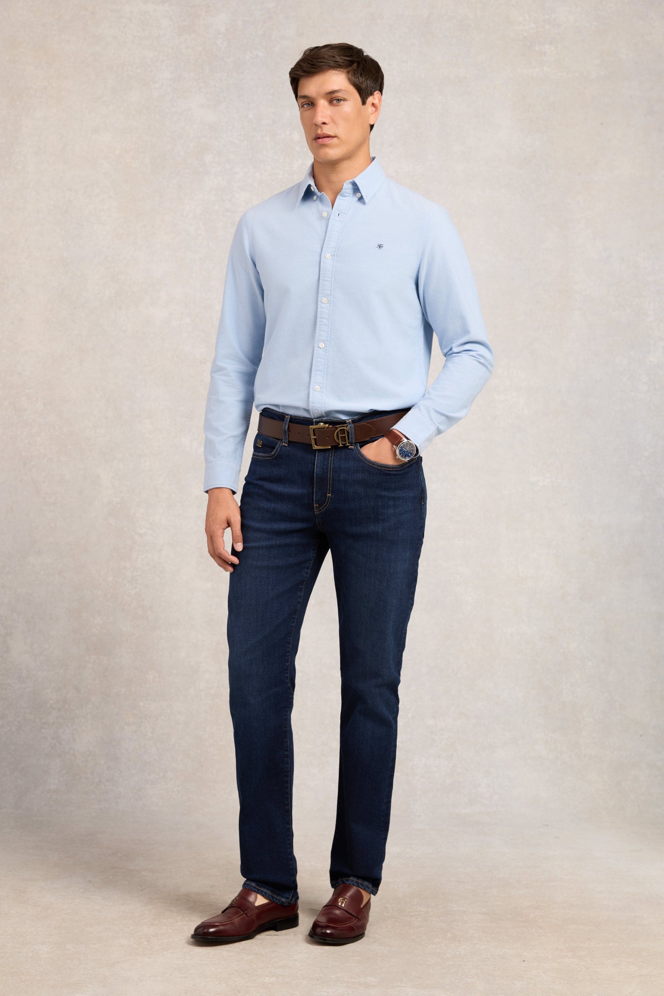 Men's Classic Oxford Shirt (Sky Blue)