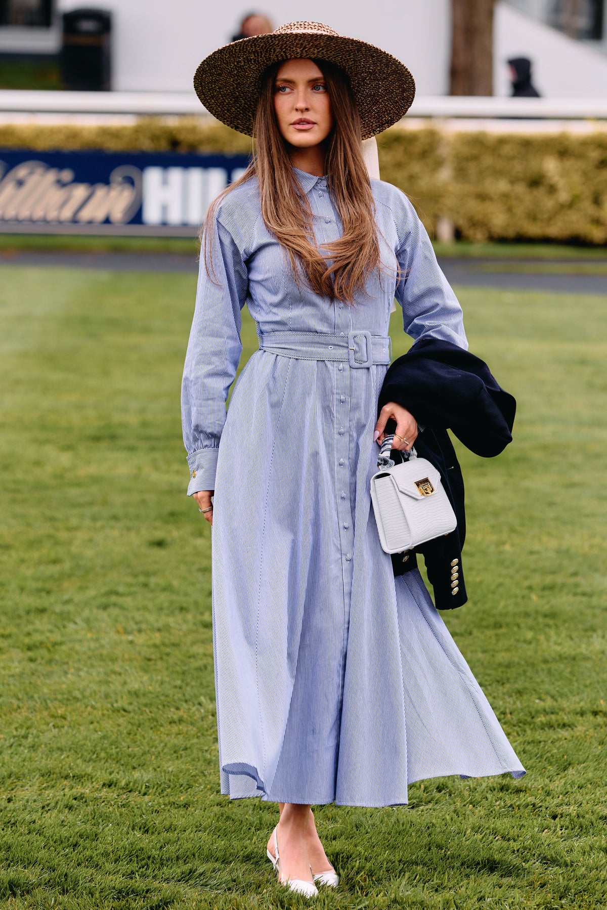 Aimee Dress (Blue Stripe)
