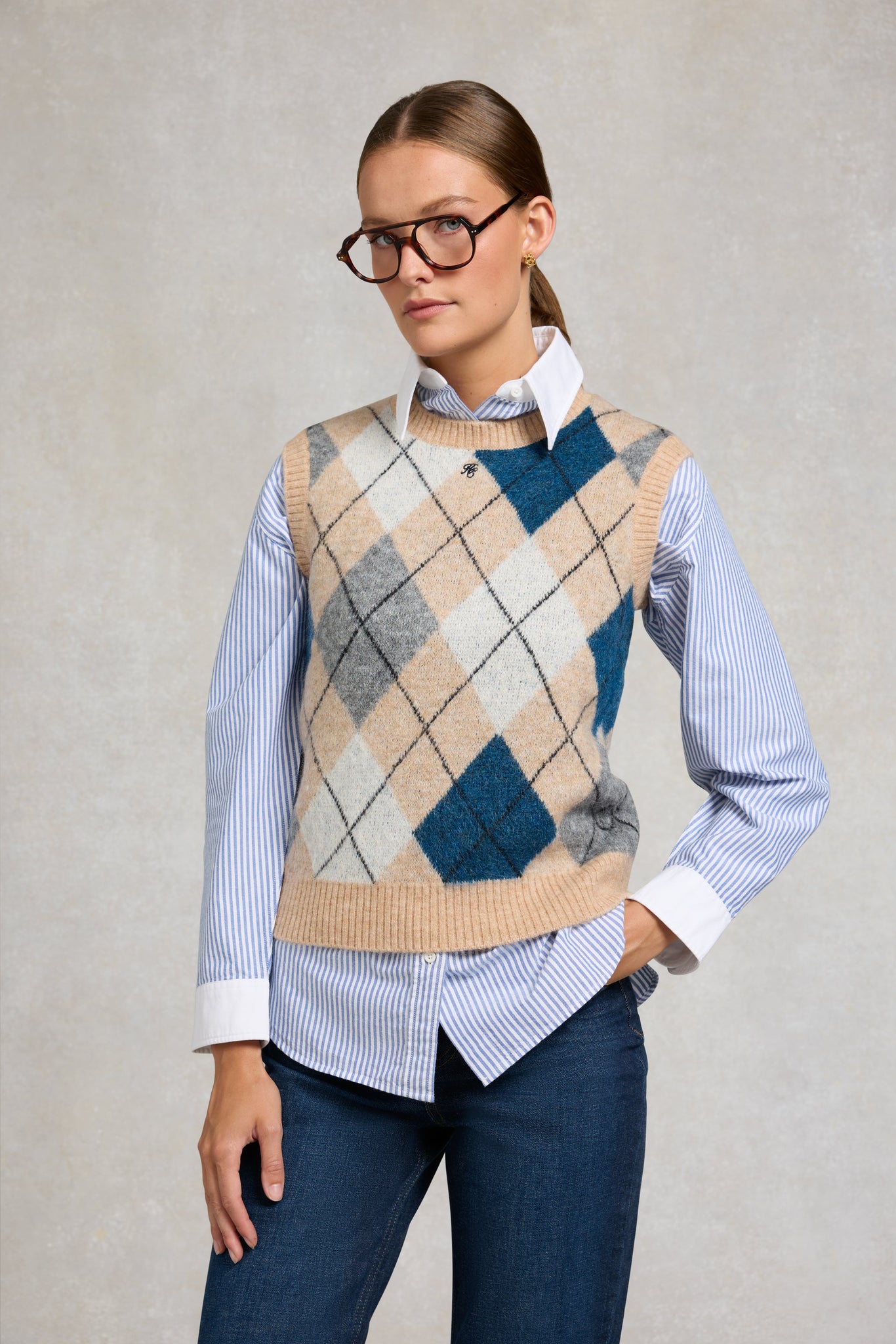 Amy Knitted Tank (Camel)